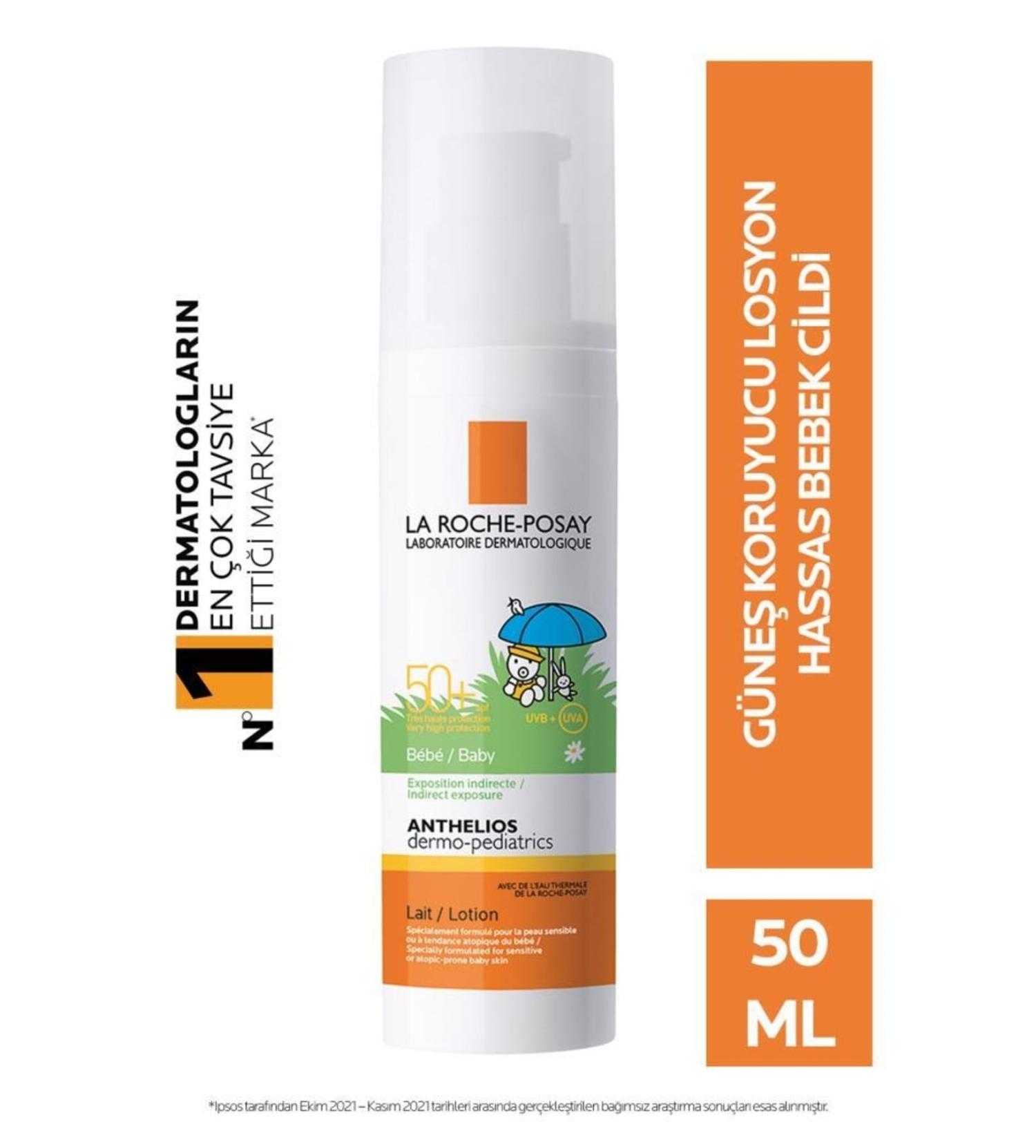 La Roche Posay Anthelios Dermo Pediatrics Spf50+ High Protection Baby Sun Cream 50ml