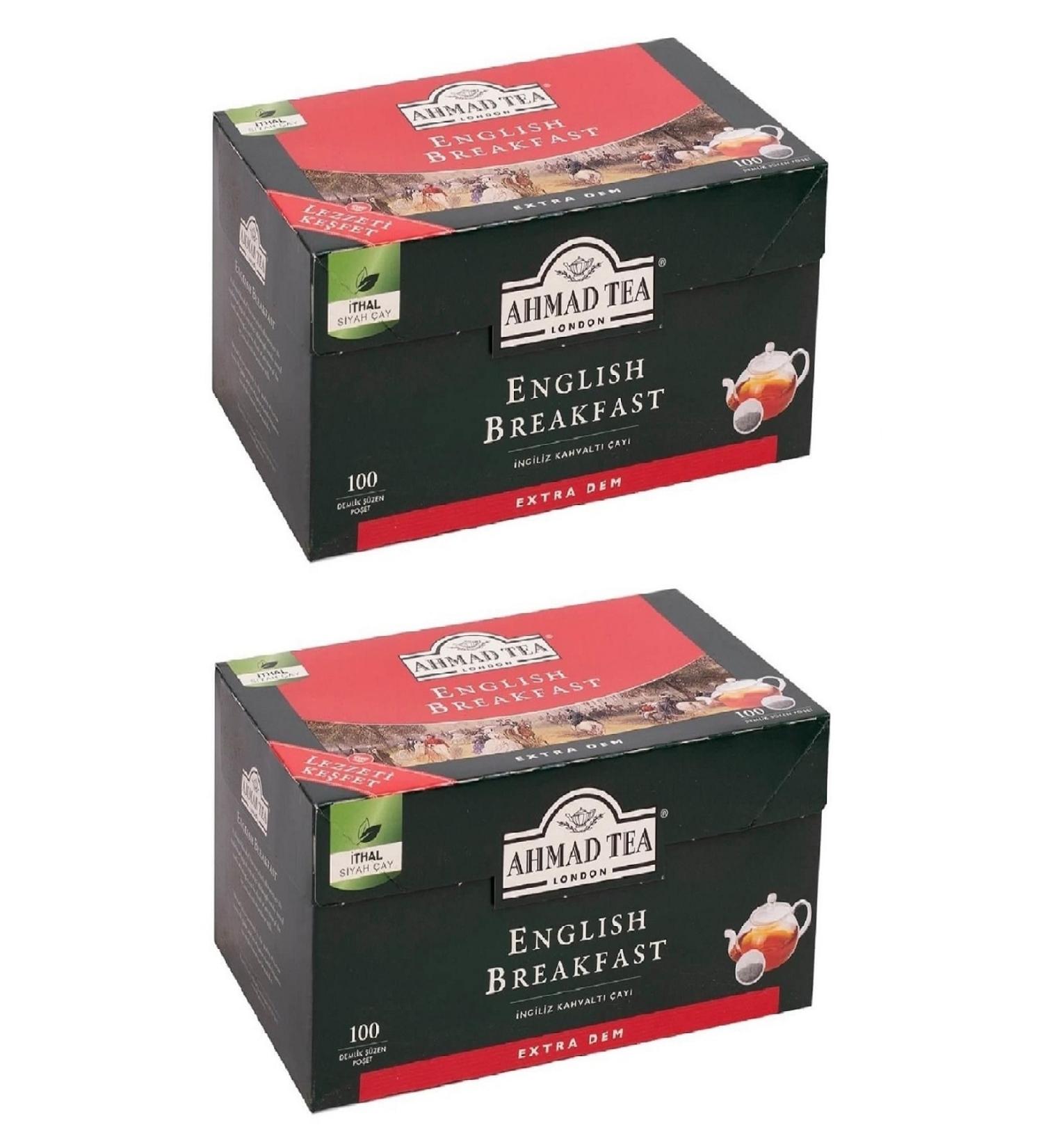 Ahmad Tea English Breakfast Teapot Tea Bags 100 x 2 pcs