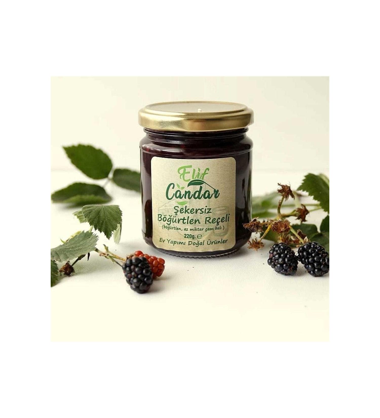 EL F CANDAR Sugar-Free Blackberry Jam (220 Gr.)