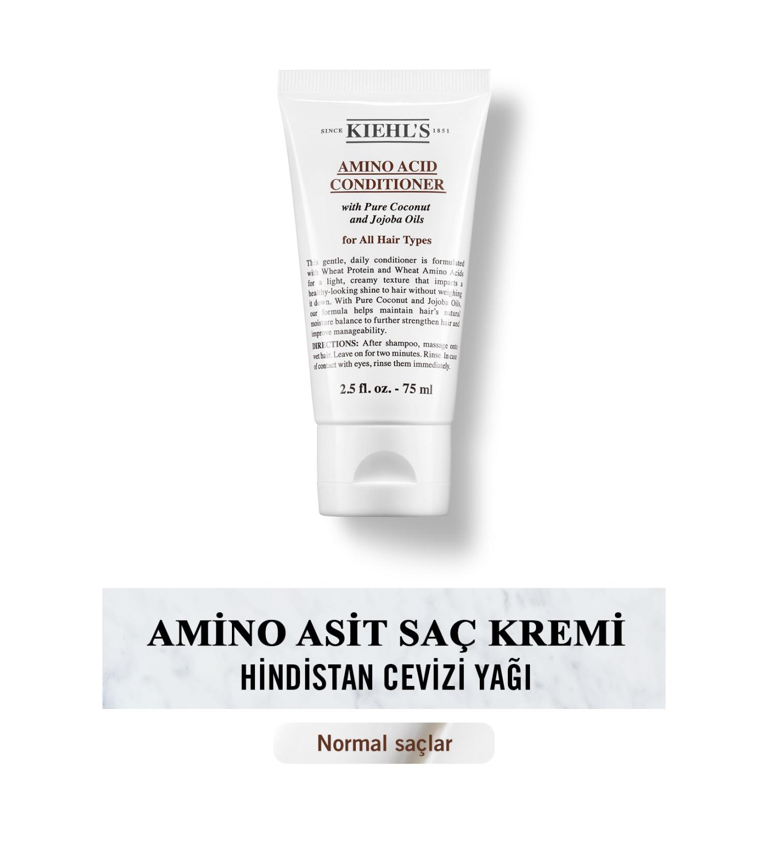 Kiehl's Amino Acid Conditioner with Coconut Oil for Normal Hair 75 ml - Buy Online on GoSupps.com
