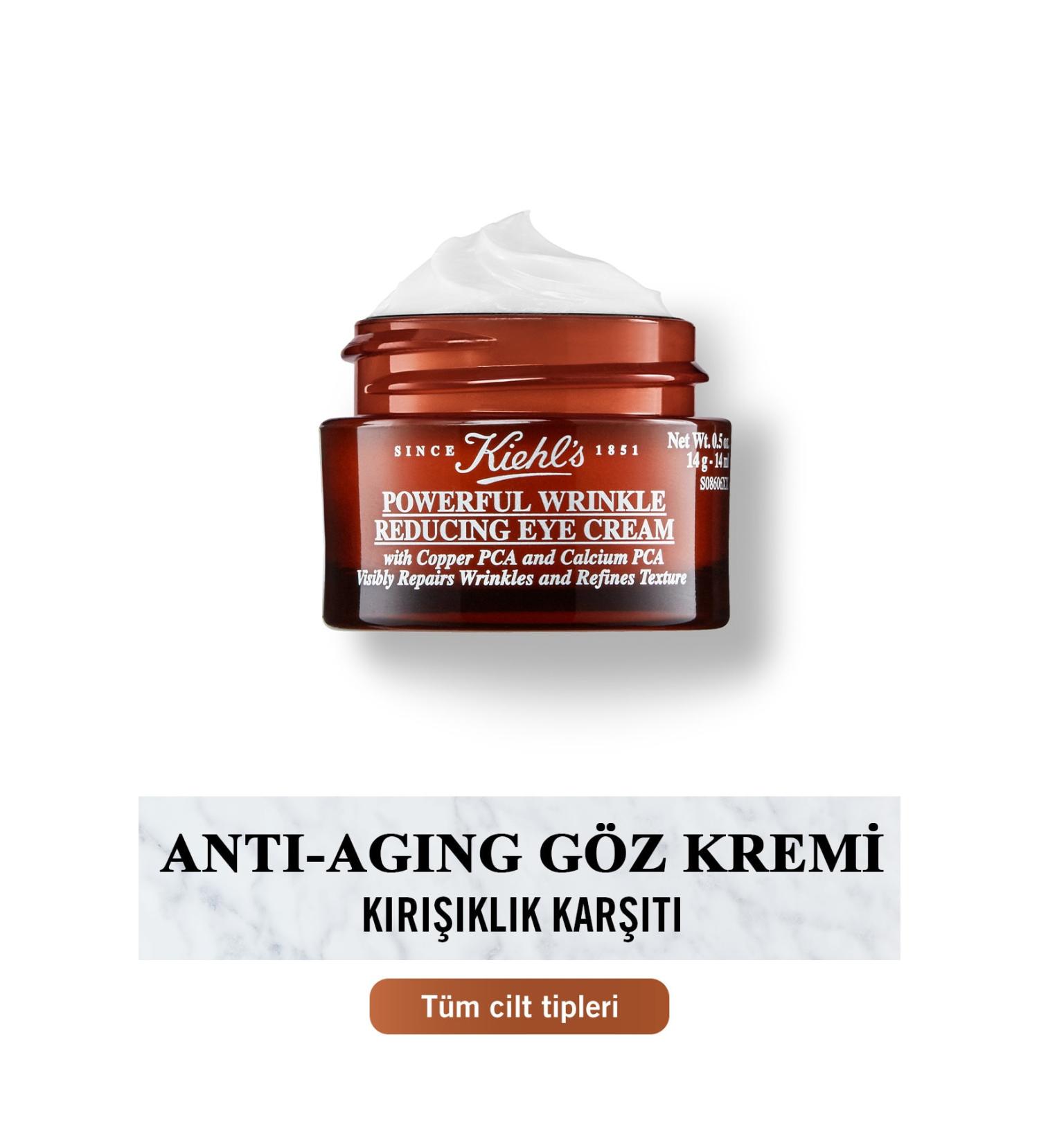Kiehl's Powerful Wrinkle Anti-Wrinkle Dark Circle Eye Cream 14 Ml - Buy Online on GoSupps.com