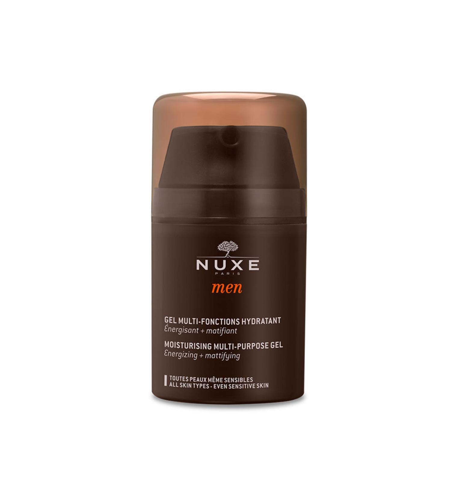 Nuxe Men Moisturizing Balancing Skin and Face Gel 50ml Hyaluronic Acid All Skin Types