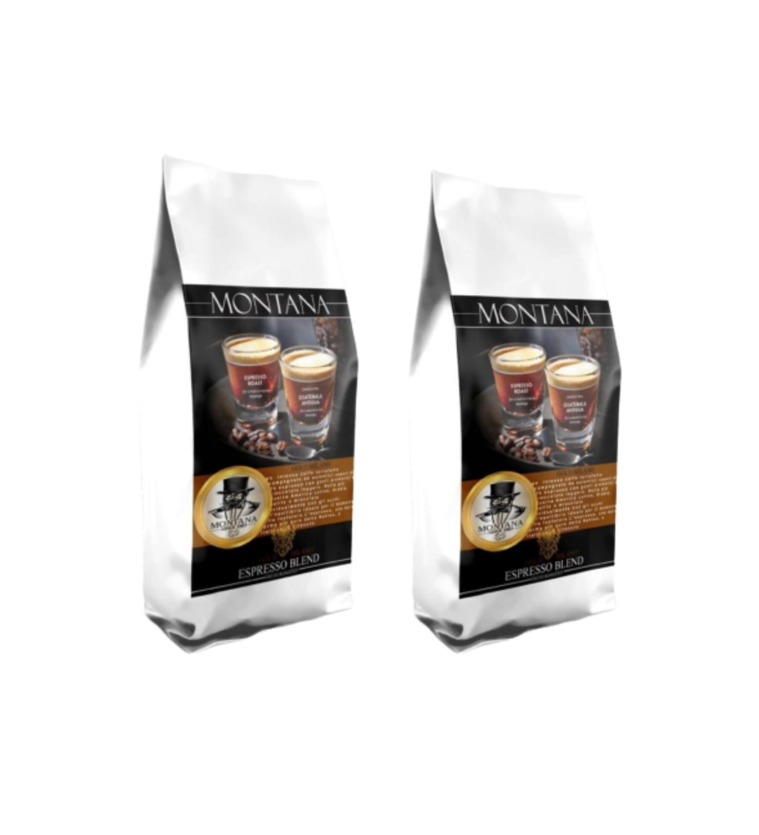MONTANA Premium Espresso Blend Bean Coffee 2 X 1 Kg