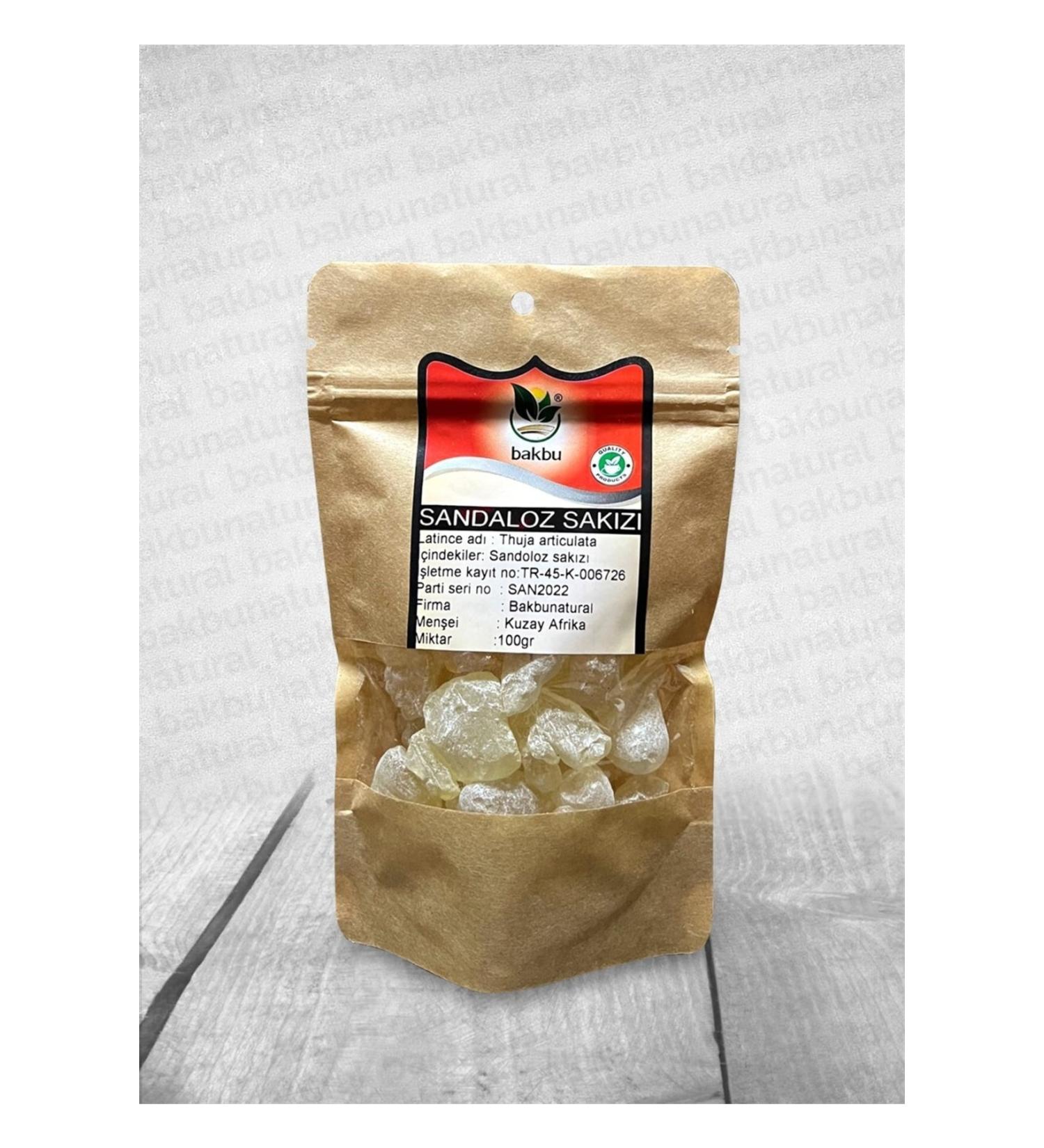 bakbunatural Bakbu Sandaloz Gum 100 Gr