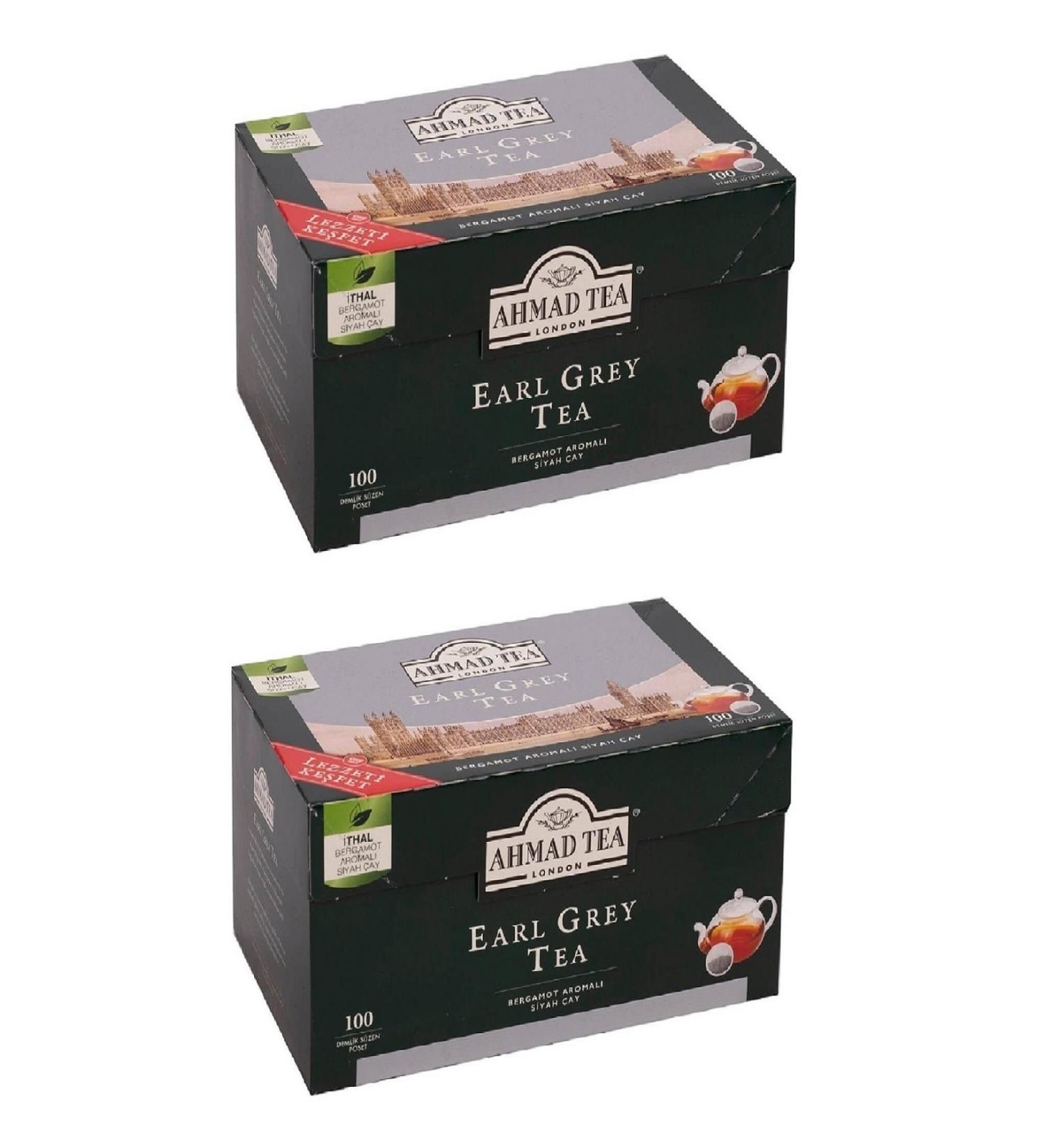 Ahmad Tea Earl Grey Teapot Tea Bag 100 x 2 pcs