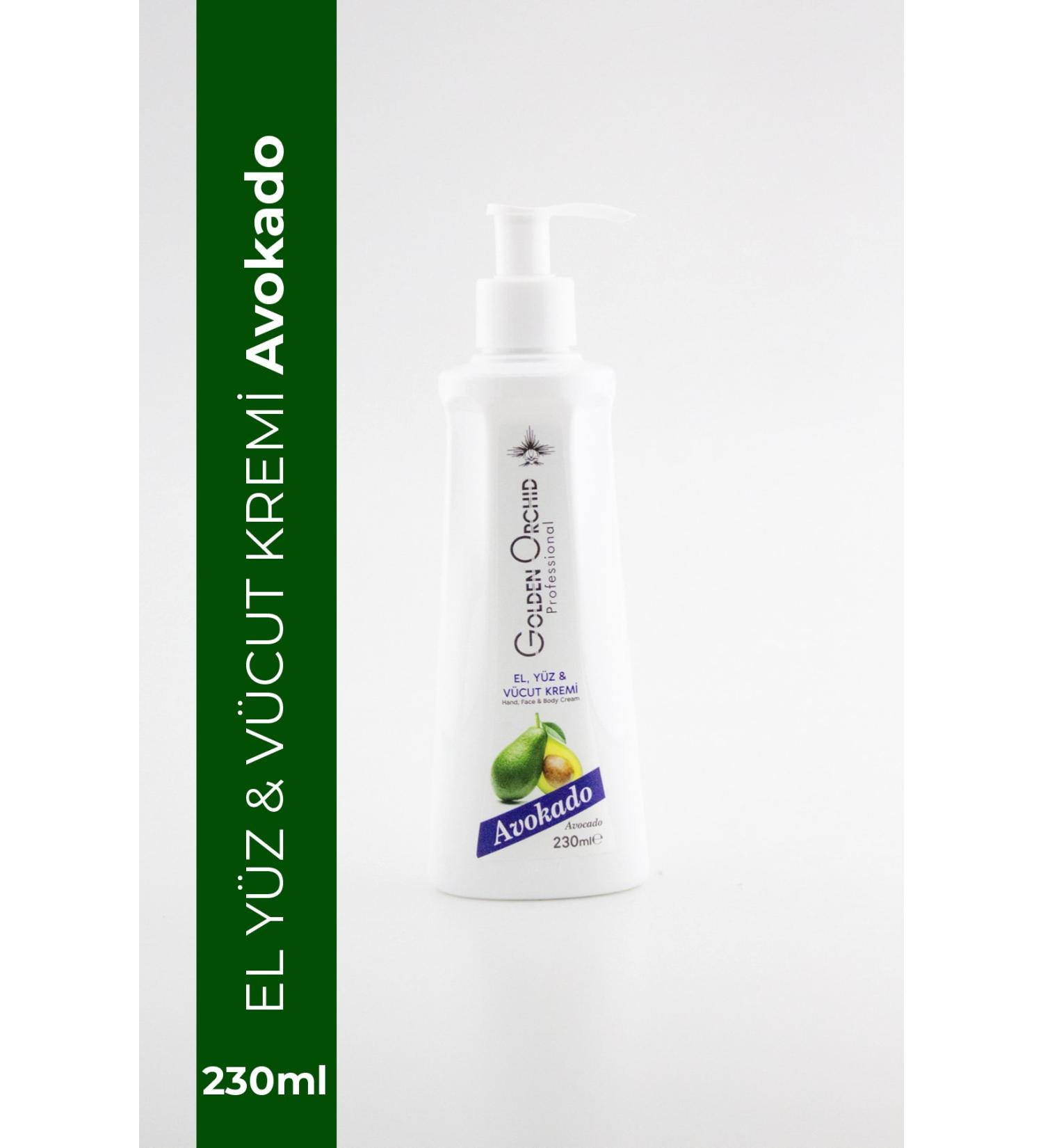 Golden Orchid Avocado Hand Face and Body Cream for Sensitive Skin 230 ml
