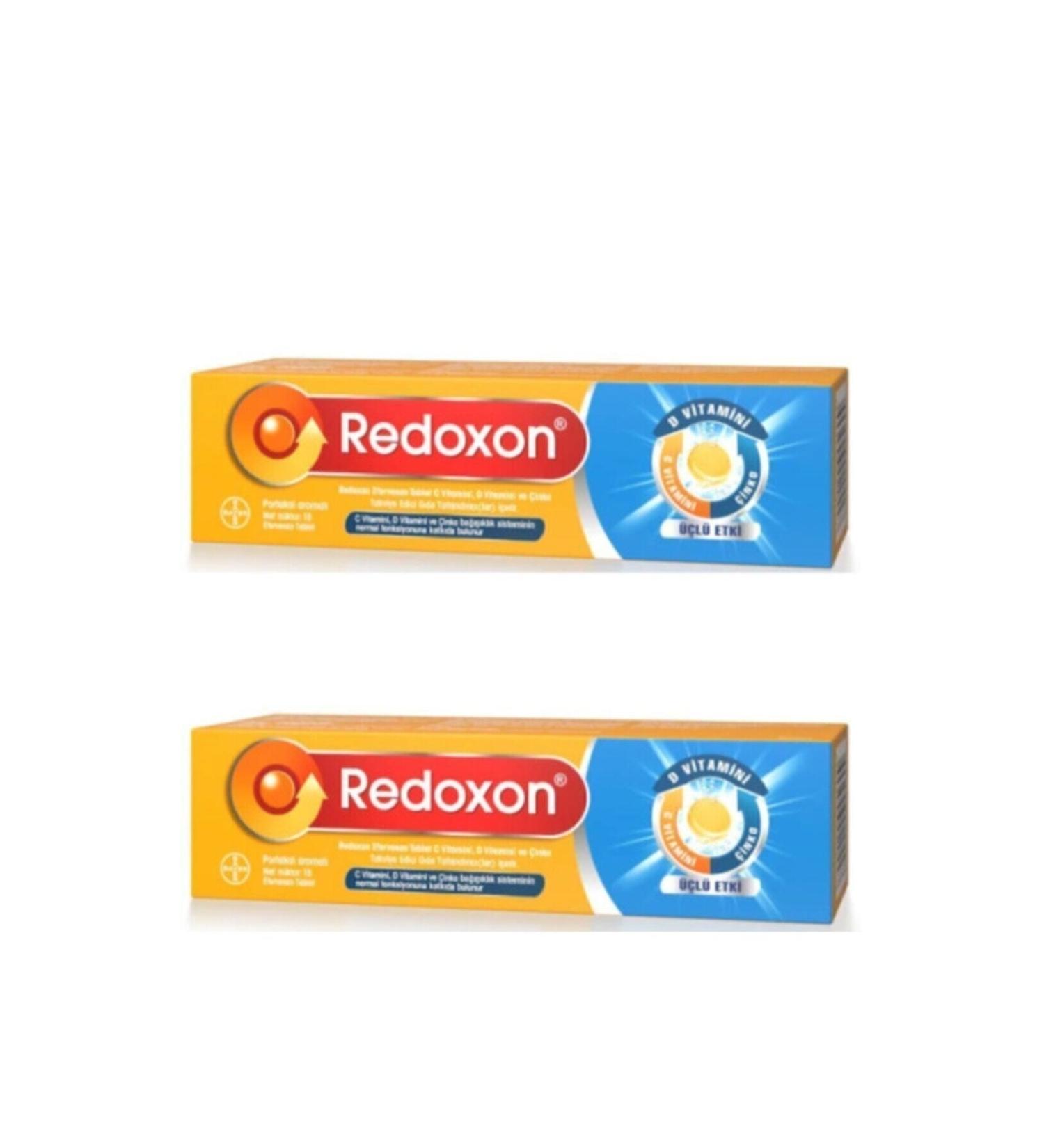 Redoxon Triple Effect Vitamin C Vitamin D Zinc Effervescent 15 Tablets - 2 pcs
