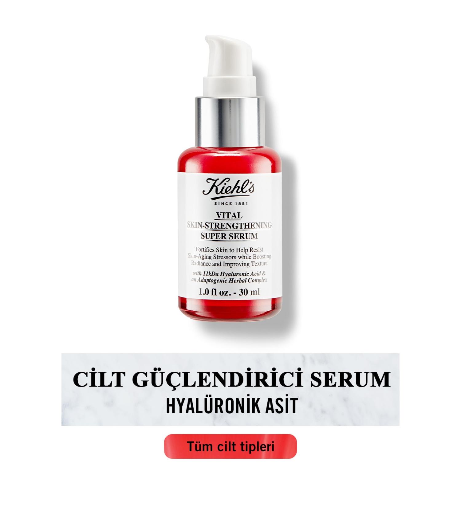 Kiehl's Vital Hyaluronic Acid Strengthening Super Serum 30 ml - Buy Online on GoSupps.com