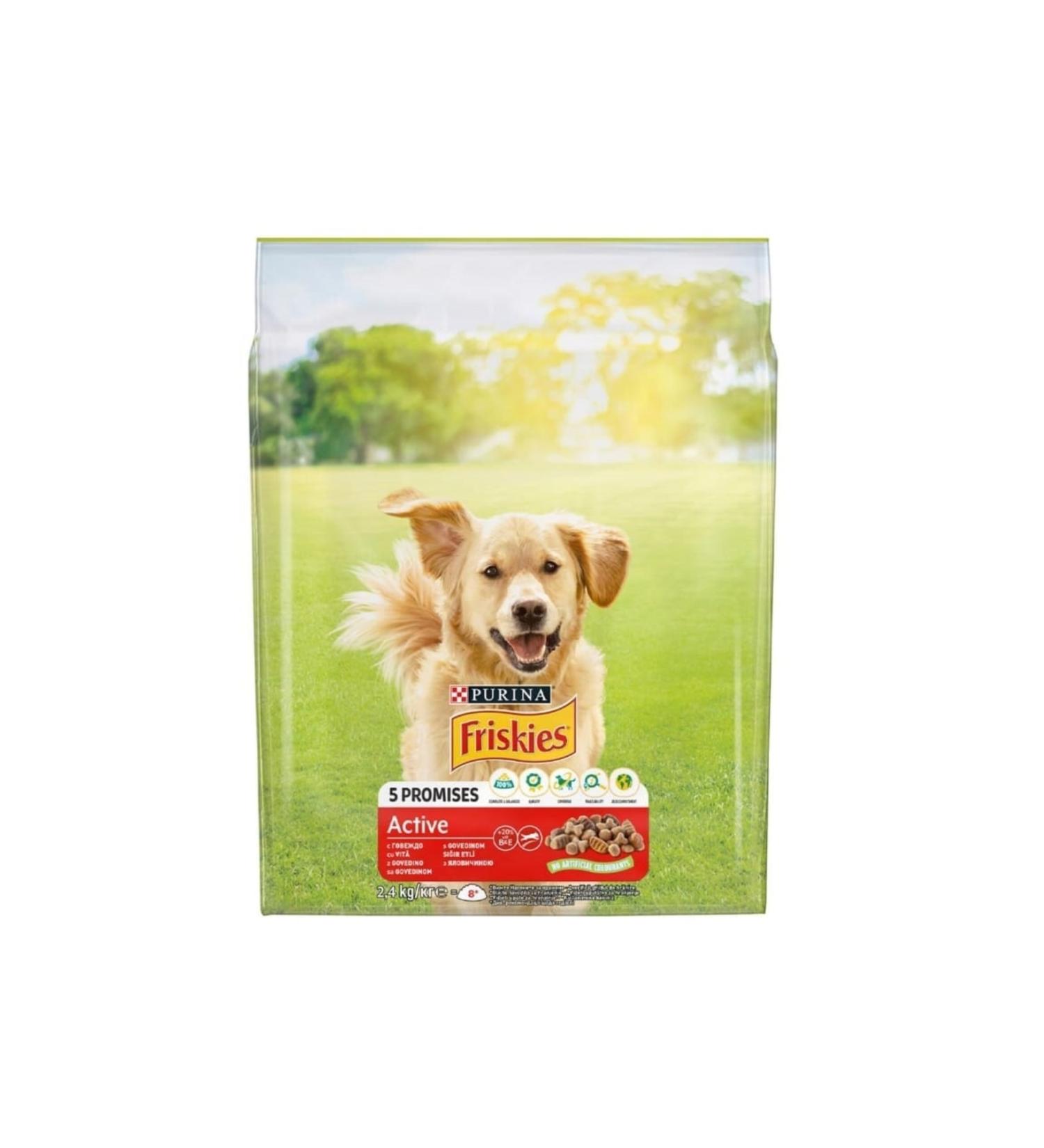 Friskies Meaty Active Dog Food 2.4 Kg