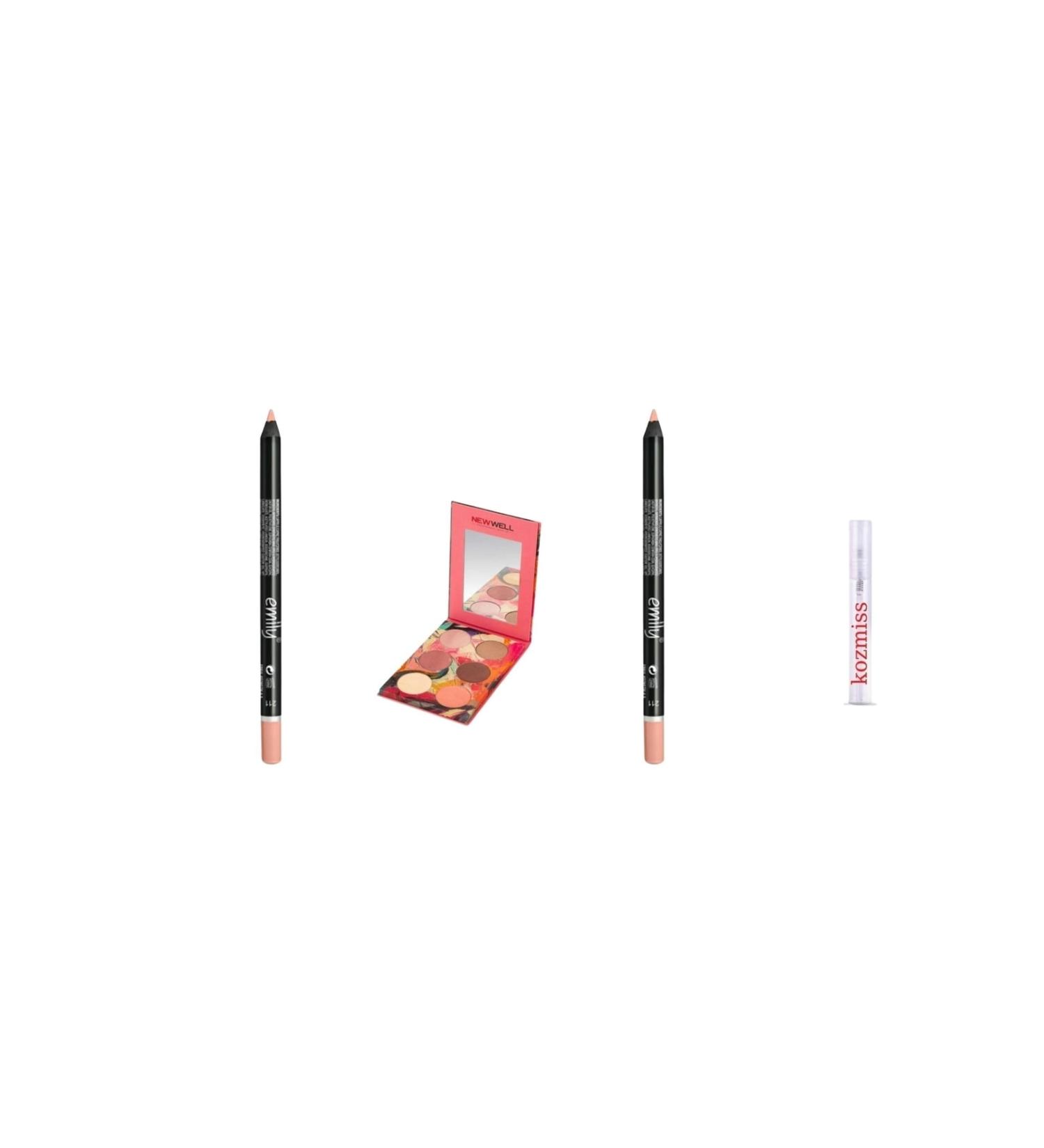 EMILY Lip Pencil No: 211 (2x Pieces) Eyeshadow Palette