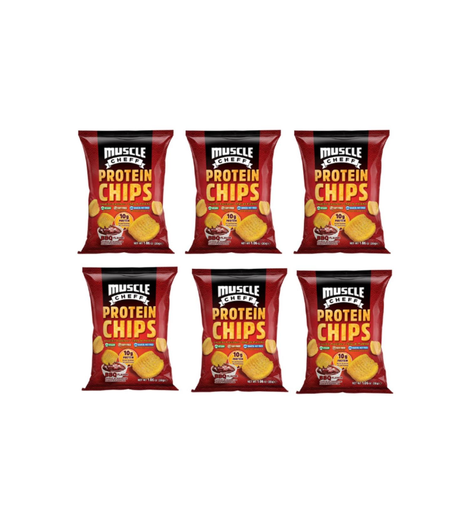 MUSCLE CHEFF Barbecue Flavored Protein Chips Pack of 6 - Buy Online on GoSupps.com