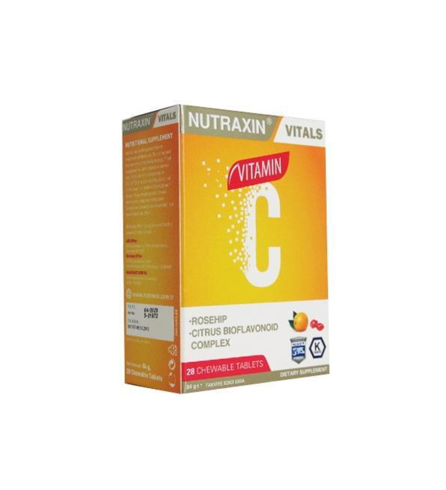Nutraxin Vitals Vitamin-c 28 Chewable Tablets