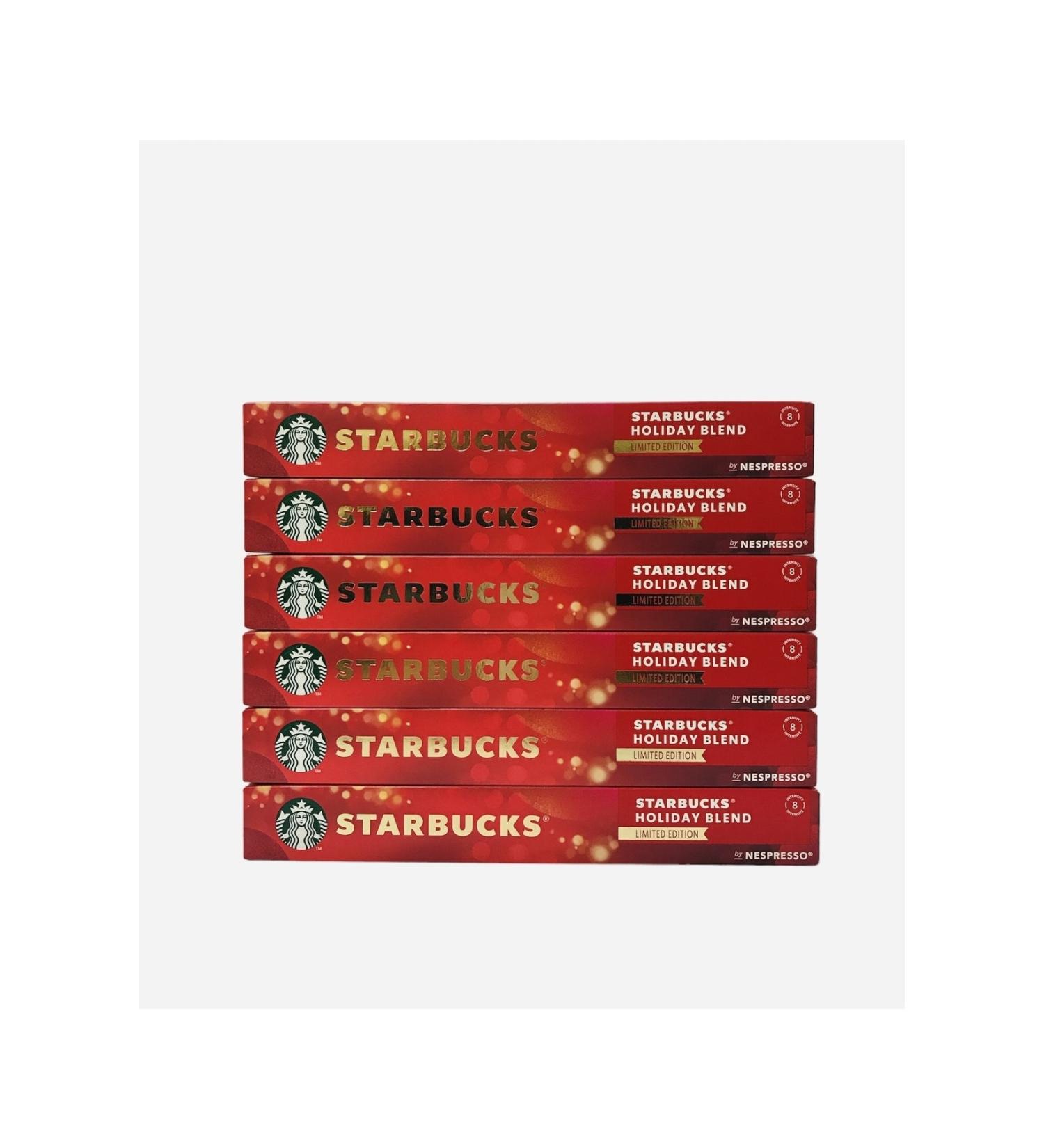 Starbucks Holiday Blend Christmas Nespresso Compatible Capsule Coffee 10 x 6 Boxes