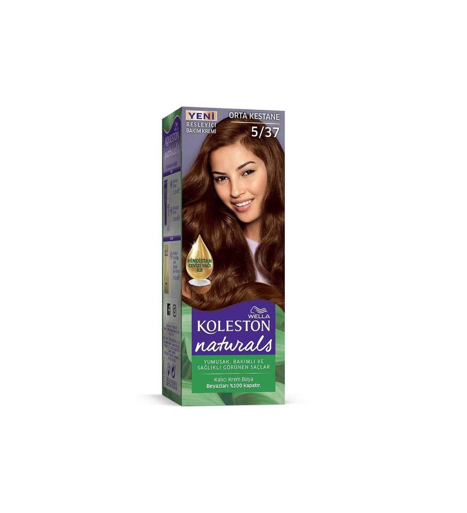 Wella Naturals Medium Chestnut 5/37