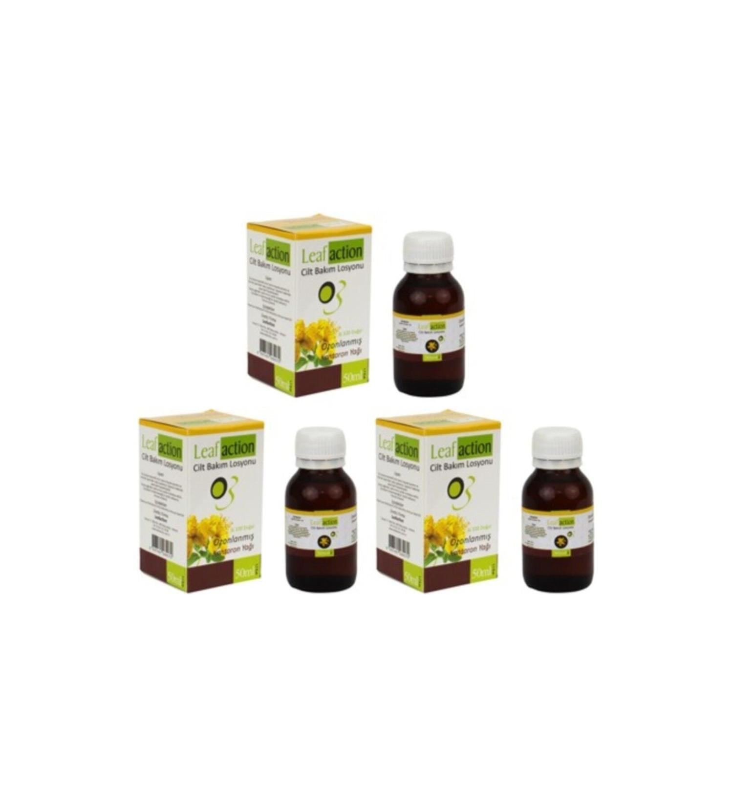 Leaf Action Ozone Oil Ozonated St. John's Wort Oil 50 ml. X 3 Pieces