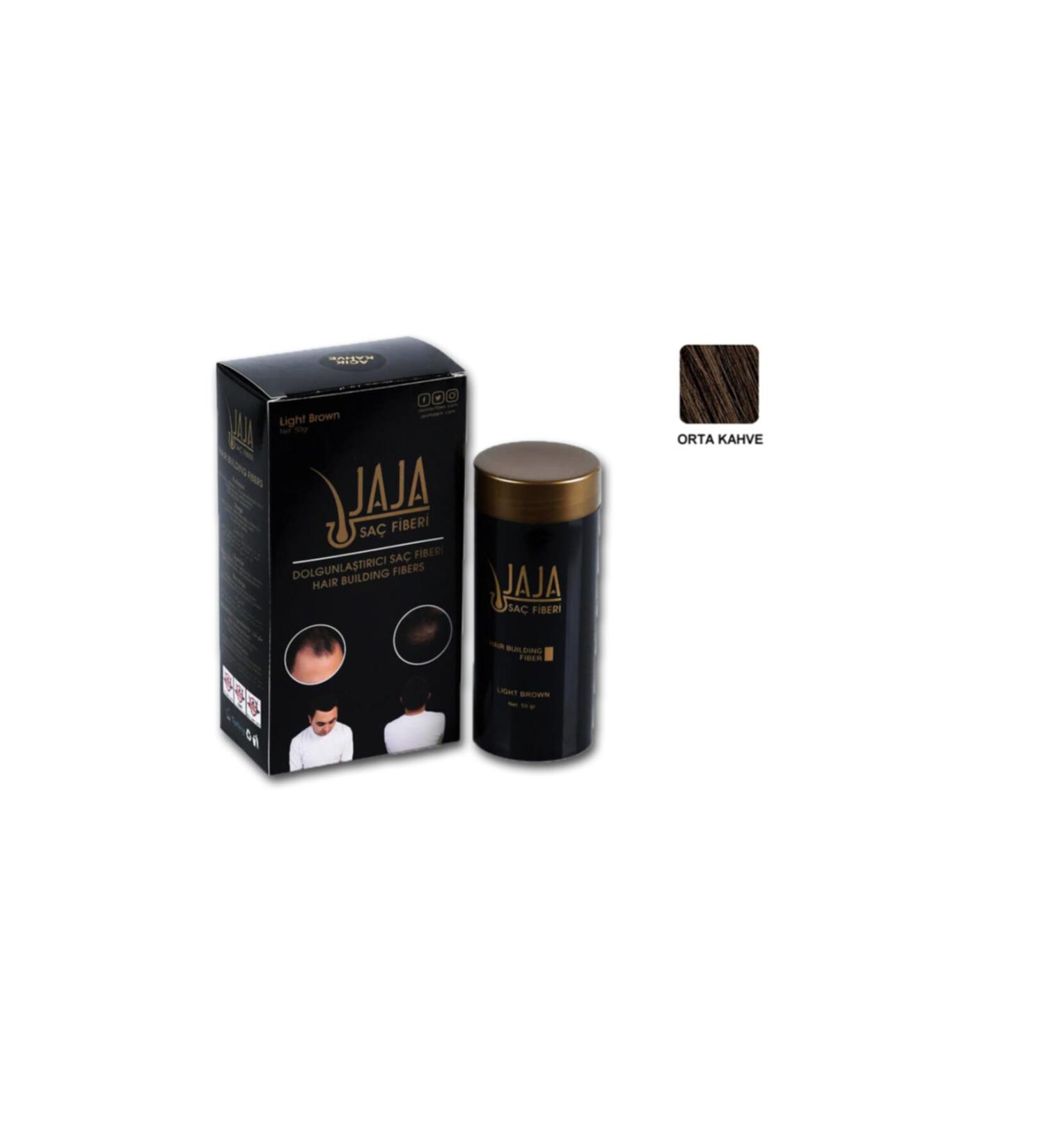 Jaja Medium Brown Hair Powder Topik 50 Gr New Production