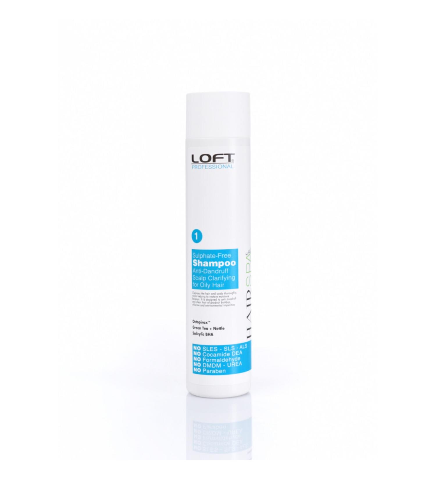 Loft Sulfate-Free Anti-dandruff Purifying + Anti-Dandruff Care Shampoo 300ml.