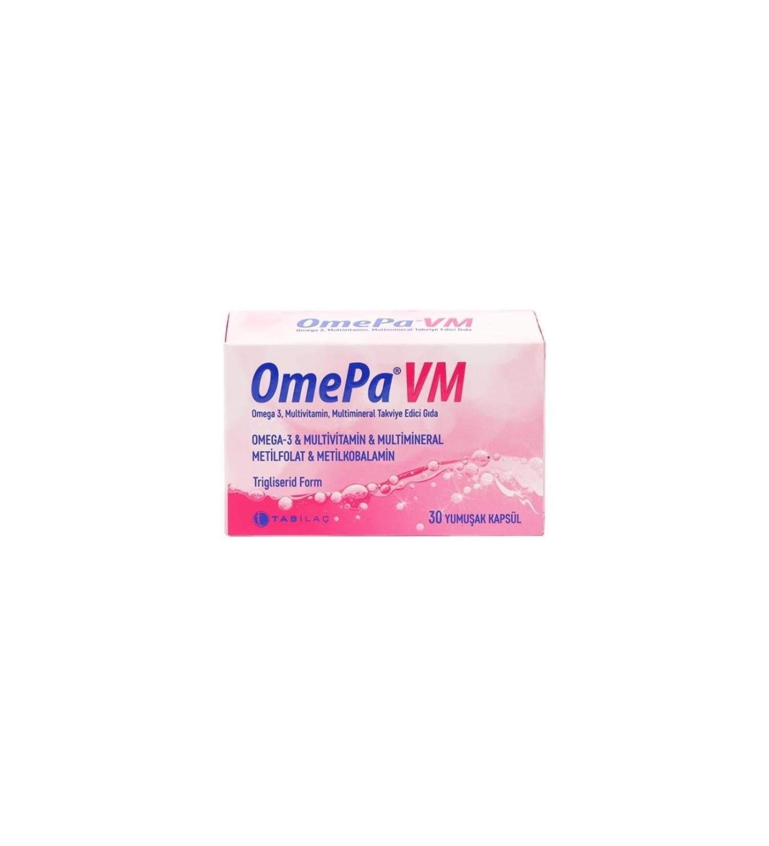 Omepa Vm Multivitamin Multimineral Containing Supplementary Food Supplementary Food 30 Softgels