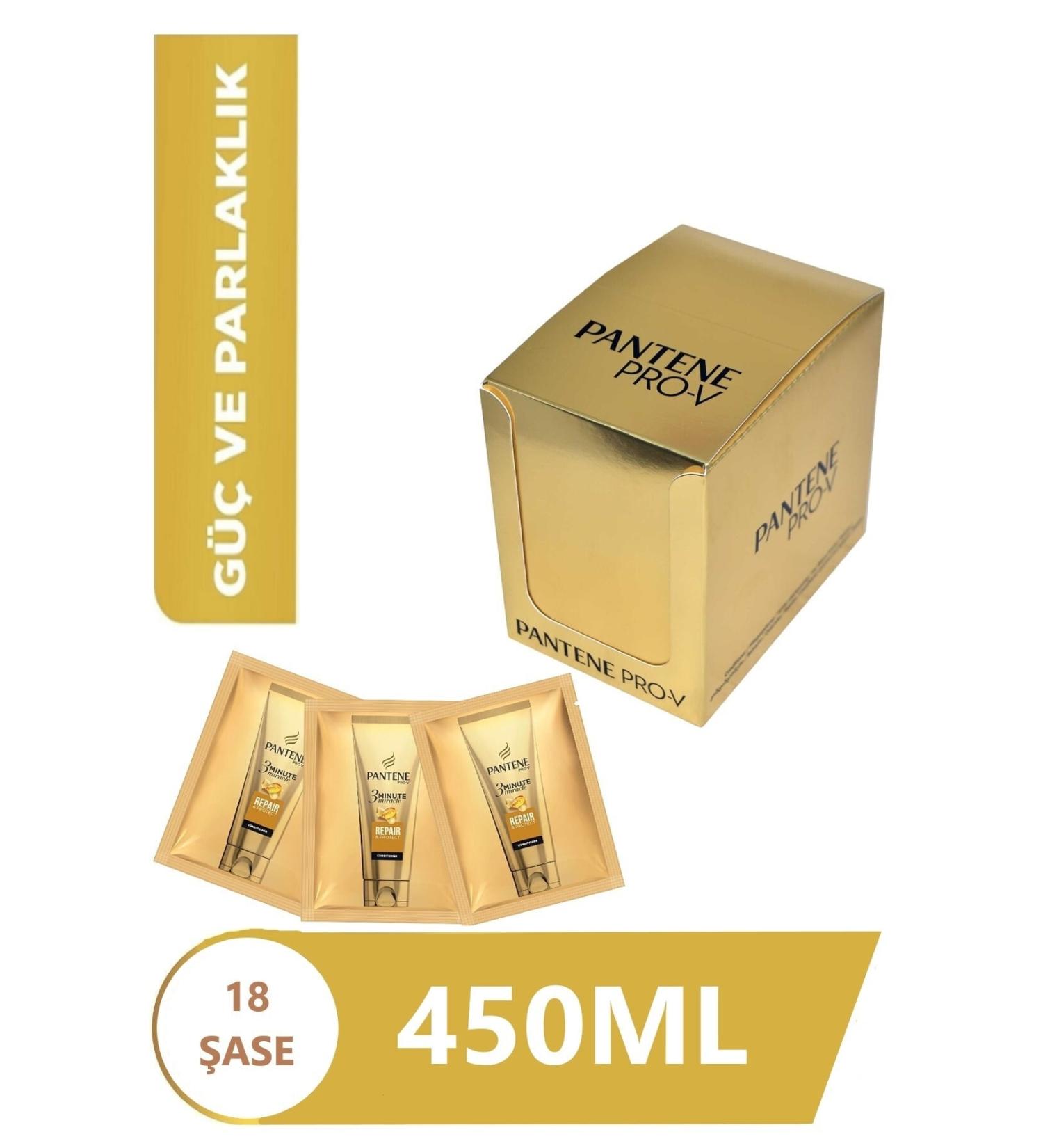 Pantene 3 Minute Miracle Repair and Protective Care Hair Conditioner 450 Ml (18pcs * 25ml Sachet) - Buy Online on GoSupps.com