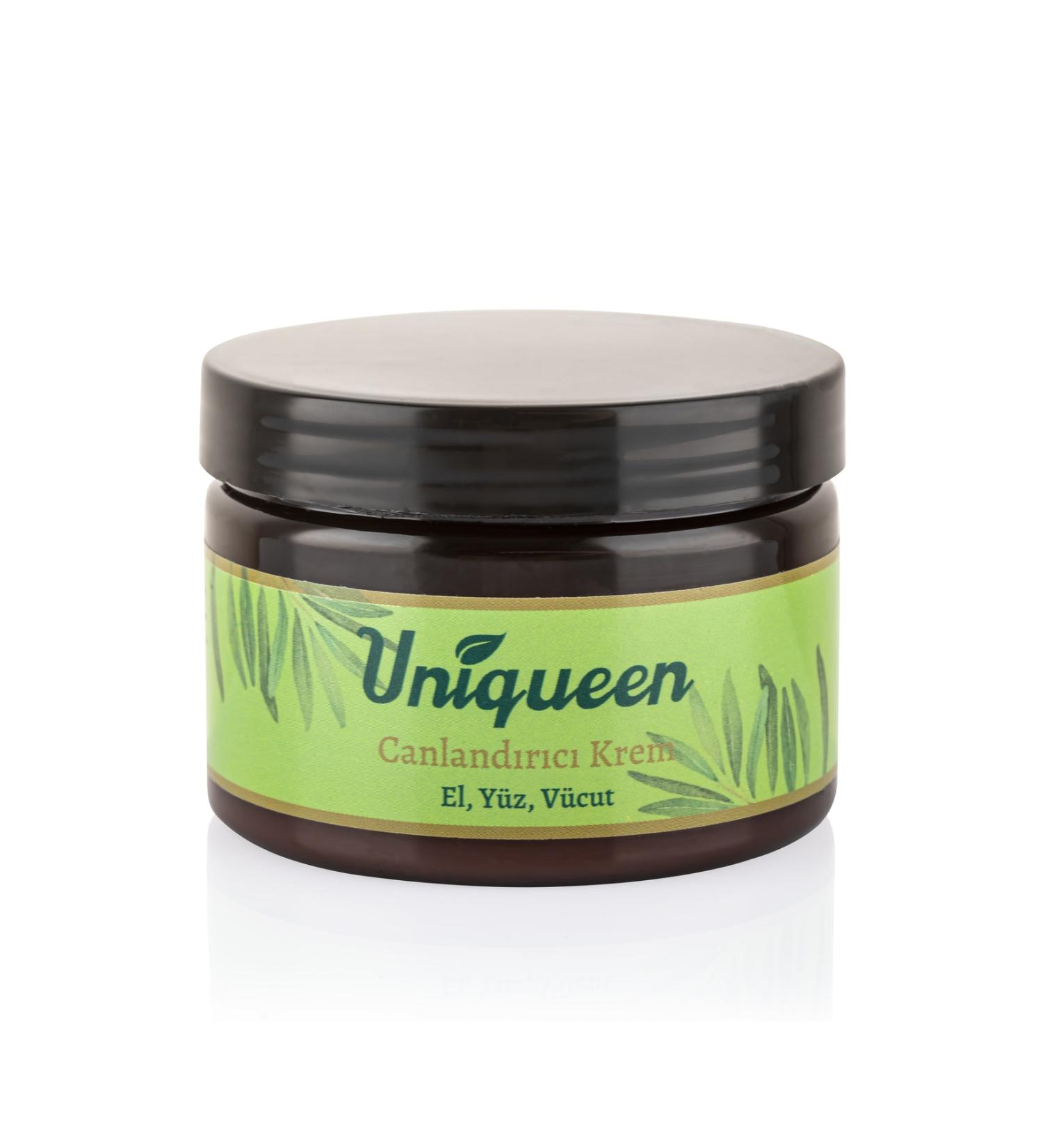 Uniqueen Olive Oil Revitalizing Cream - Hand - Face - Body 100 Ml