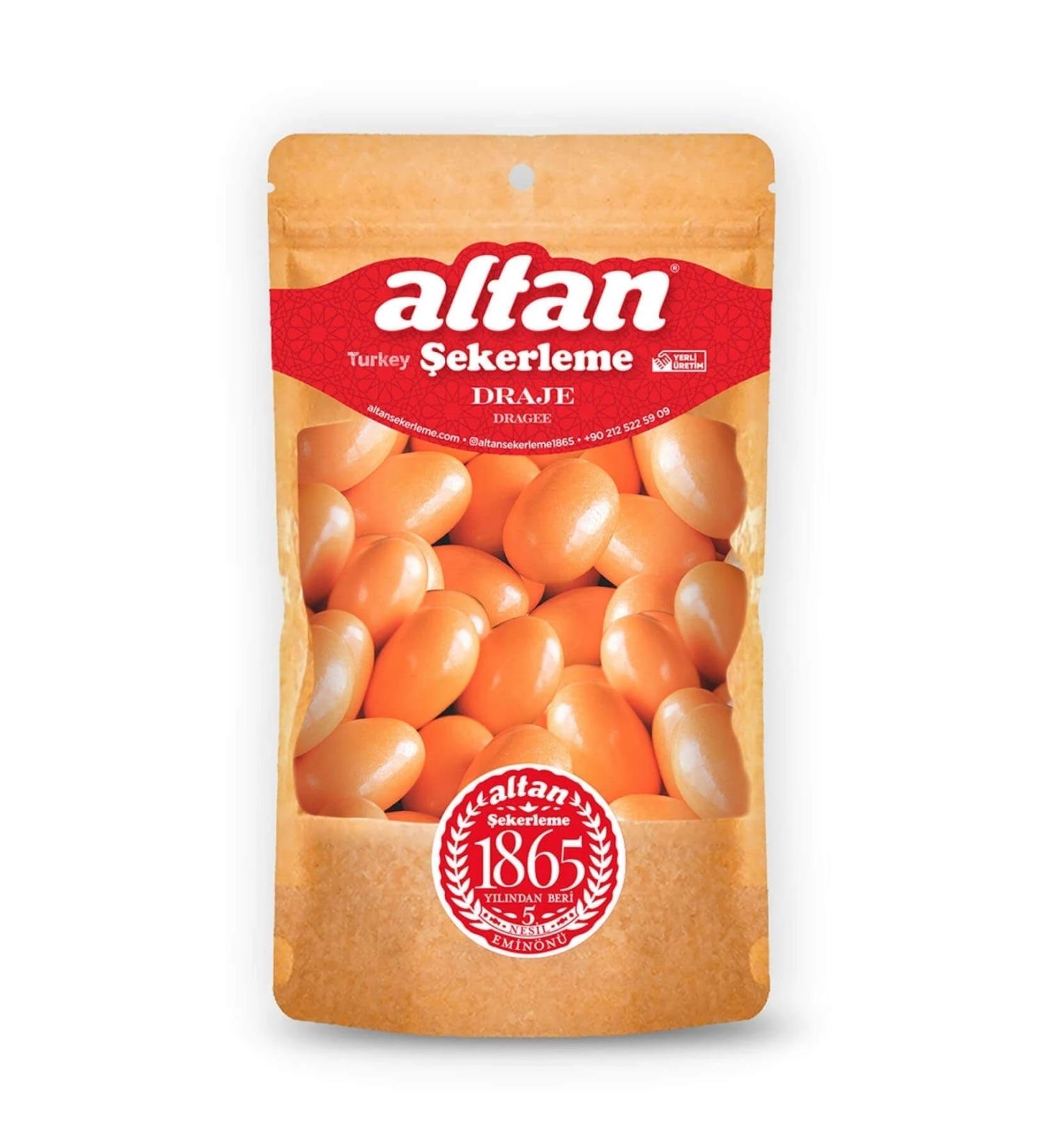 Altan ekerleme Orange Almond Dragee 500 Gr.