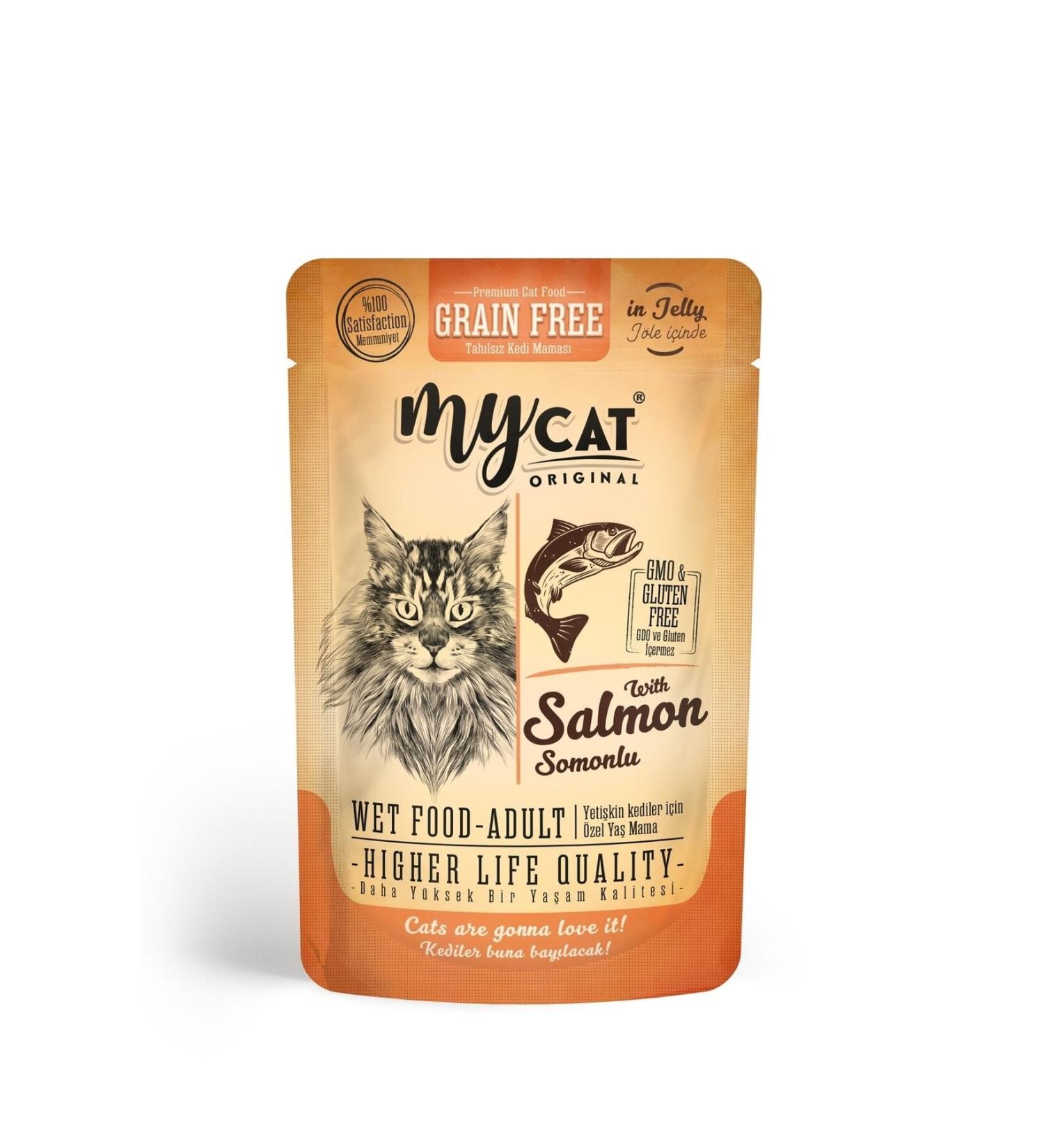 My Cat Mycat Salmon Pouch 85gr 24 pieces