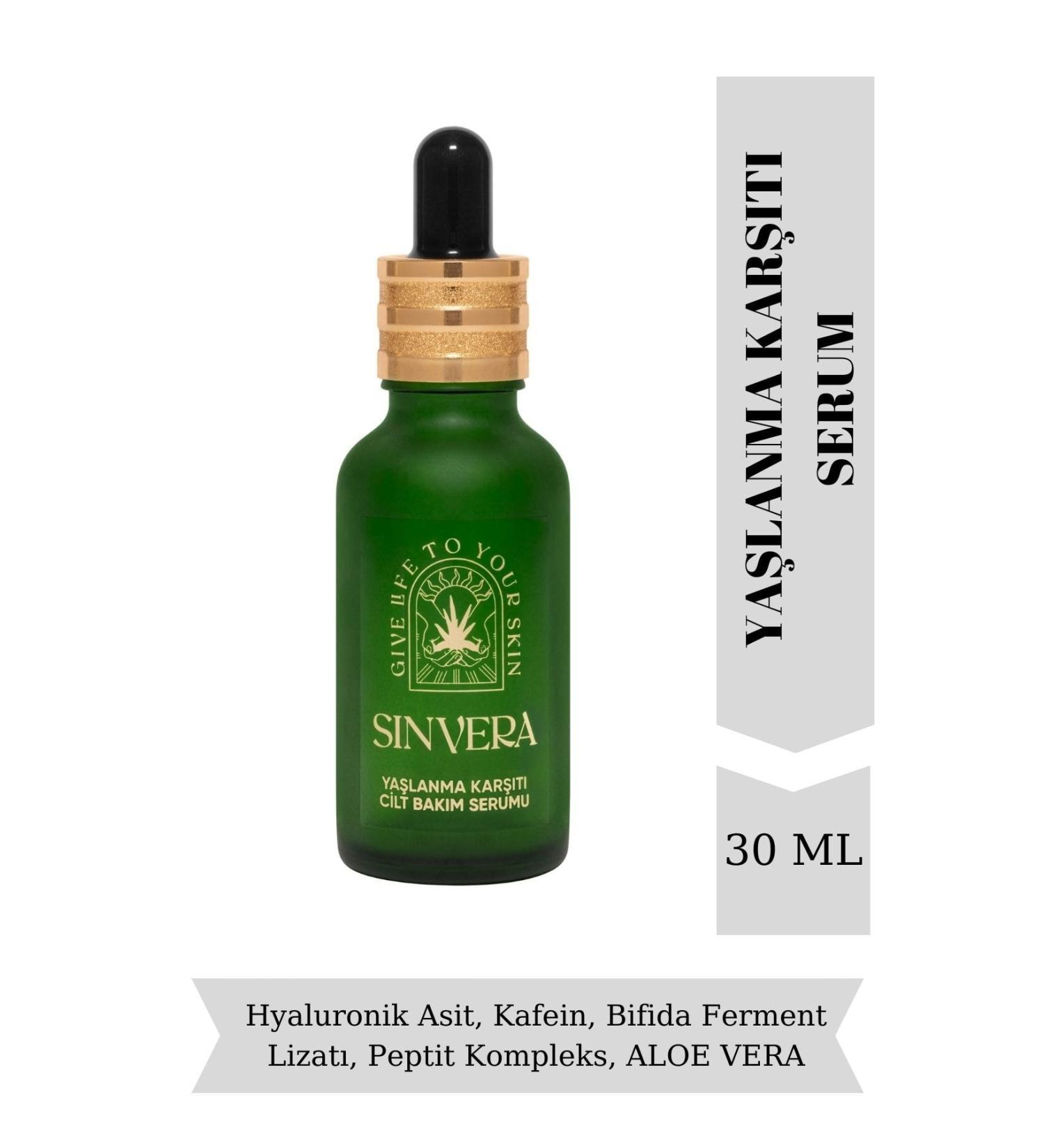 Sin Vera Anti-Aging and Anti-Wrinkle Antiage Skin Care Serum Anti-aging Skin Care 30 ml - Buy Online on GoSupps.com