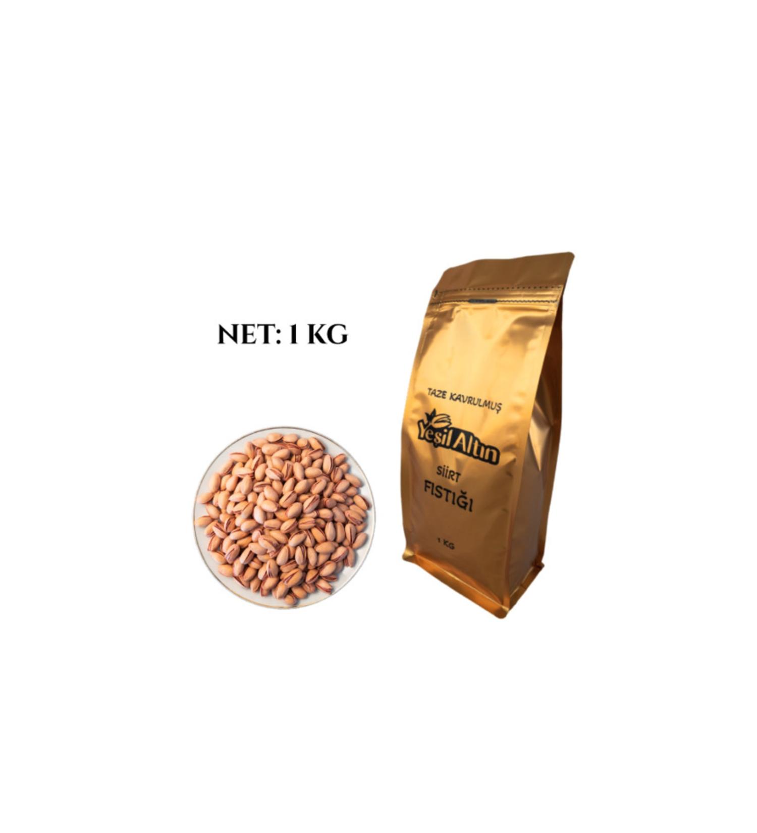 GREEN GOLD PISTACHIOS Green Gold Siirt Pistachios Main Roasted - 1 Kg - Buy Online on GoSupps.com
