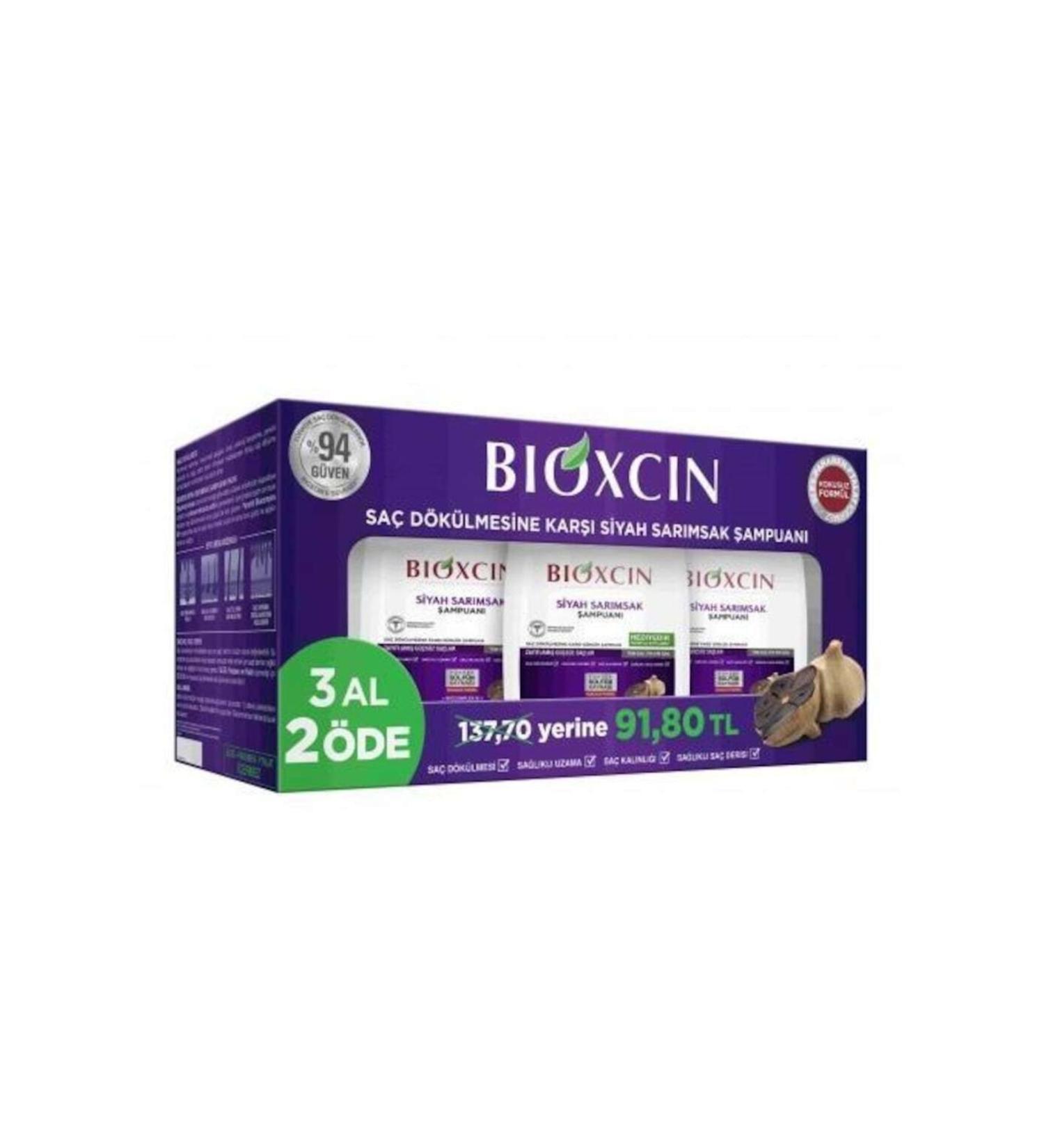 Bioxcin Black Garlic Shampoo 300mlx3 -vb539