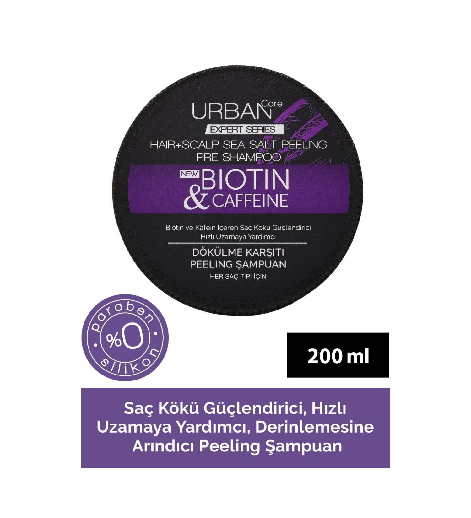 Urban Care Expert Biotin And Caffeine Anti-Hair Loss Purifying Peeling Shampoo-vegan-200 Ml Gk Hair Center - Buy Online on GoSupps.com