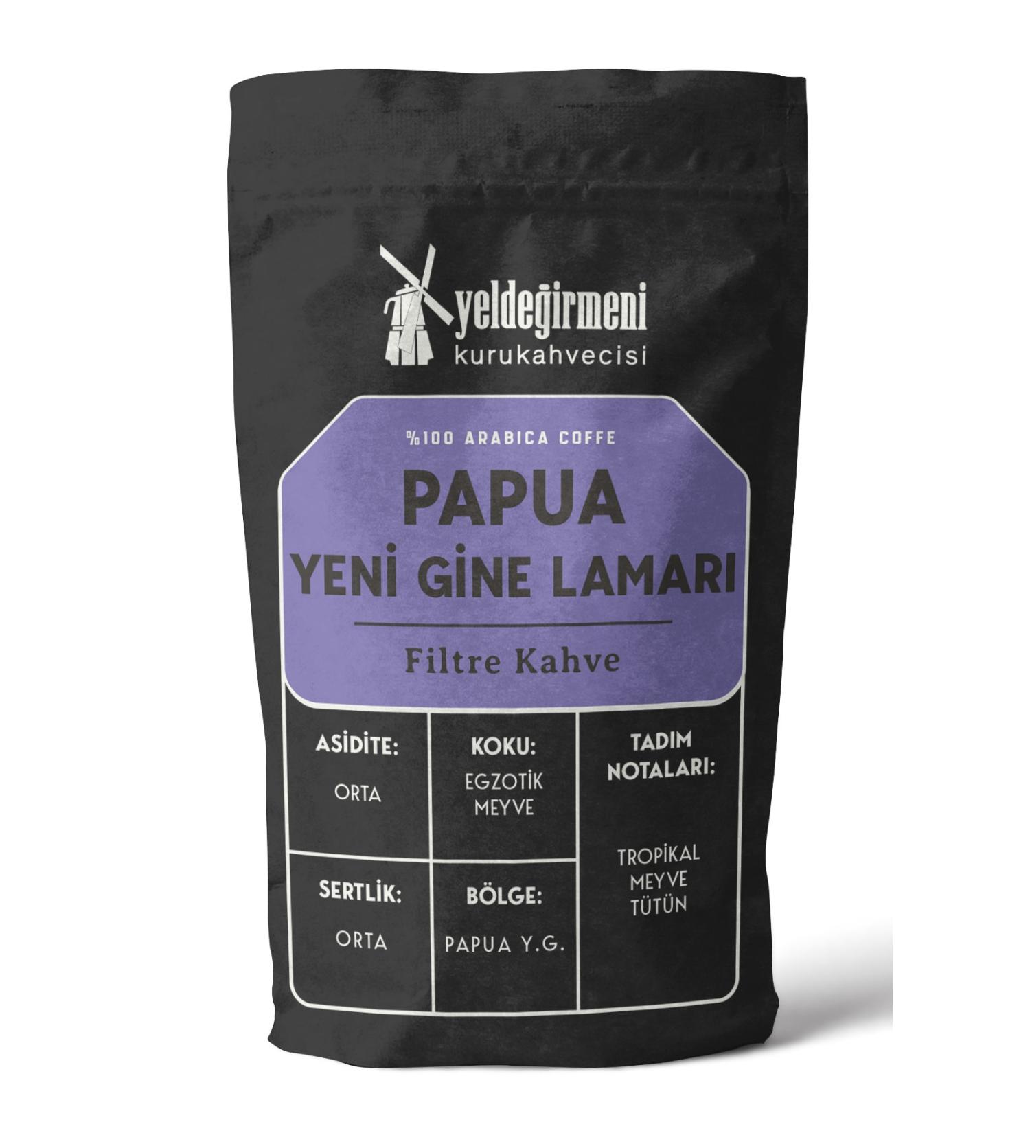 Yelde irmeni Kurukahvecisi Papua New Guinea Lamar Filter Coffee 500 Gr