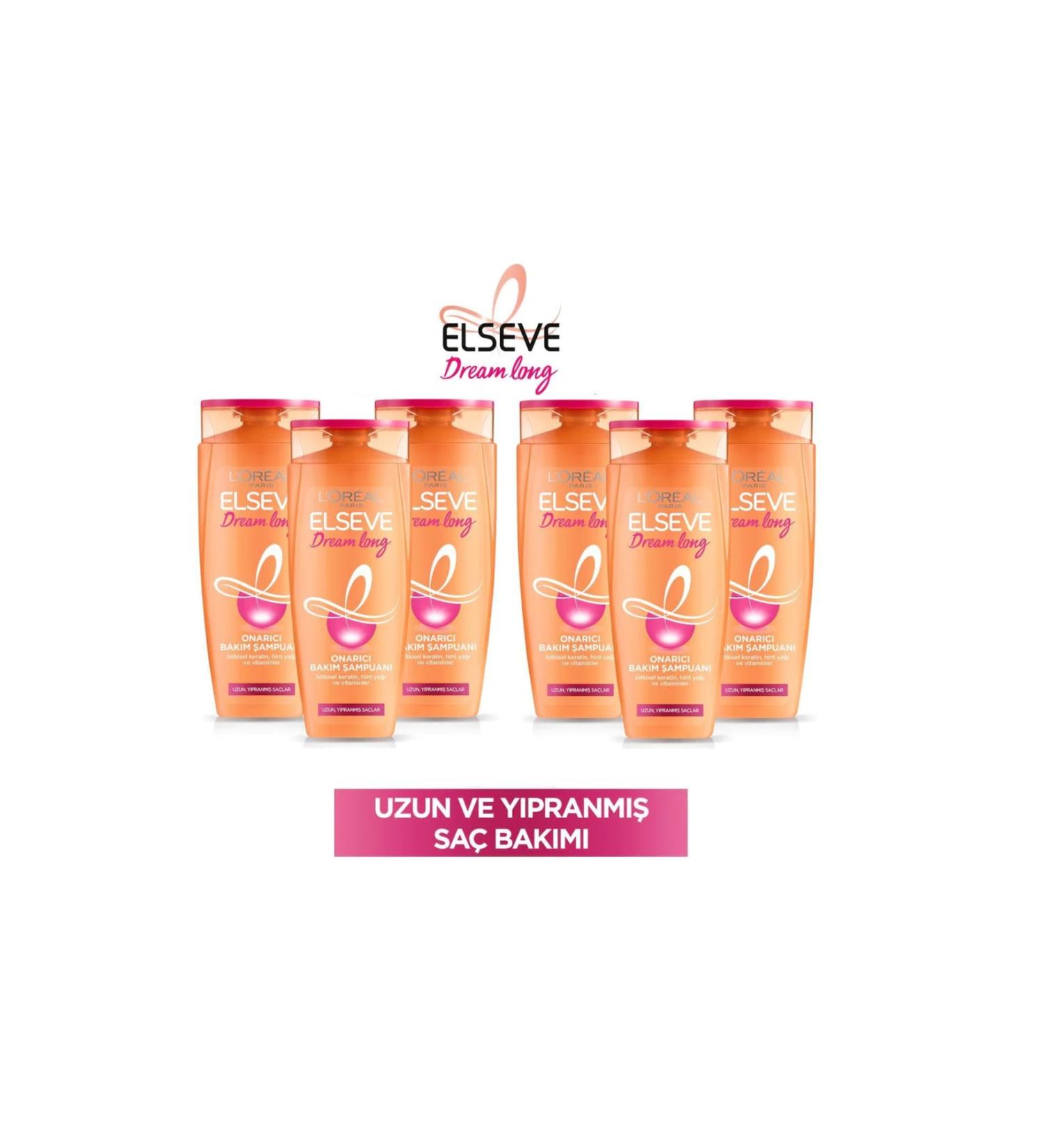 Elseve Loreal Shampoo Dream Long Repair Care Long Damaged Hair 450 Ml X 6 Pieces