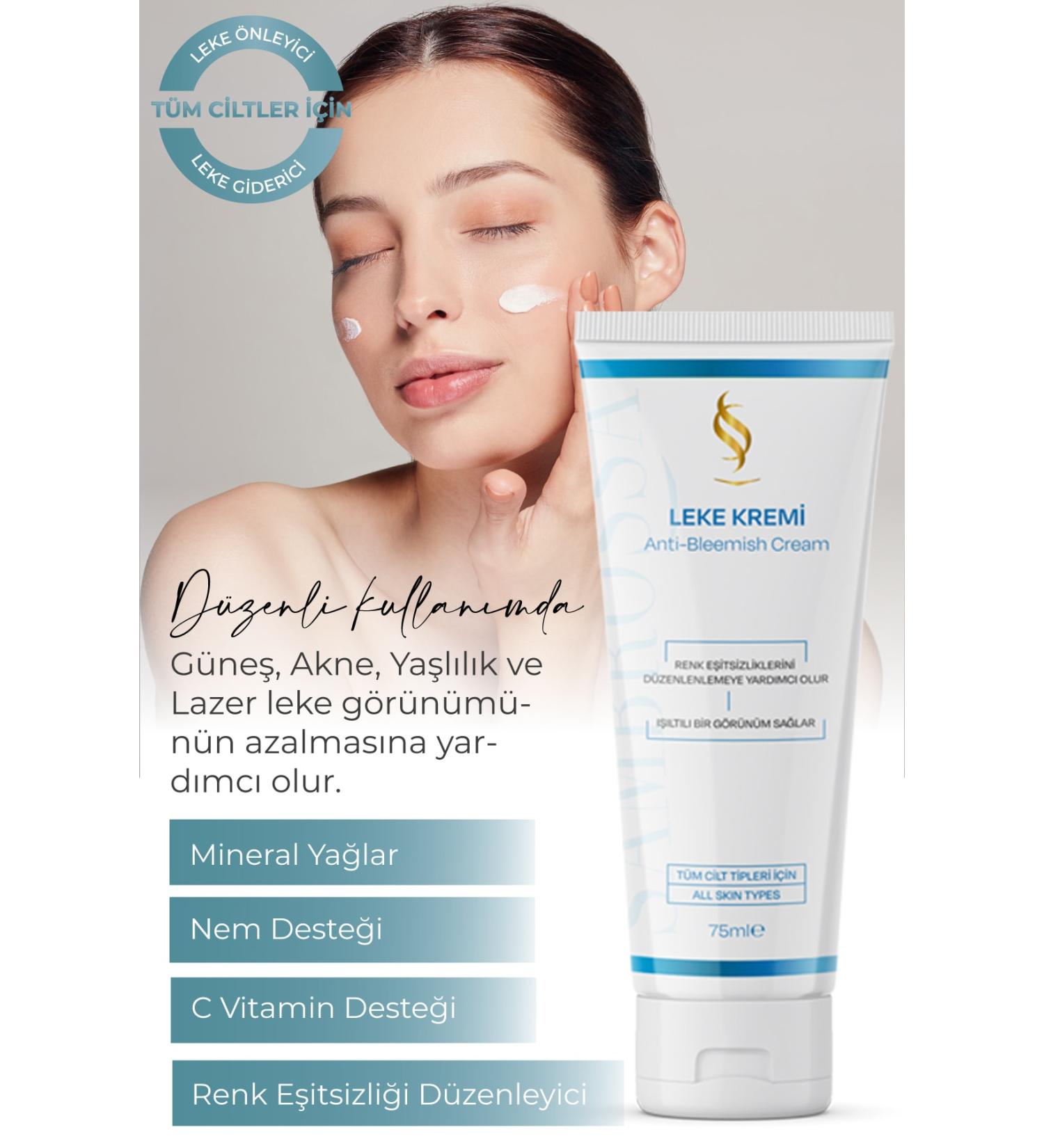 Sambrossa Blemish Cream Vitamin C Supported Skin & Body Cream 75ml Color Inequality Corrector Moisturizer - Buy Online on GoSupps.com