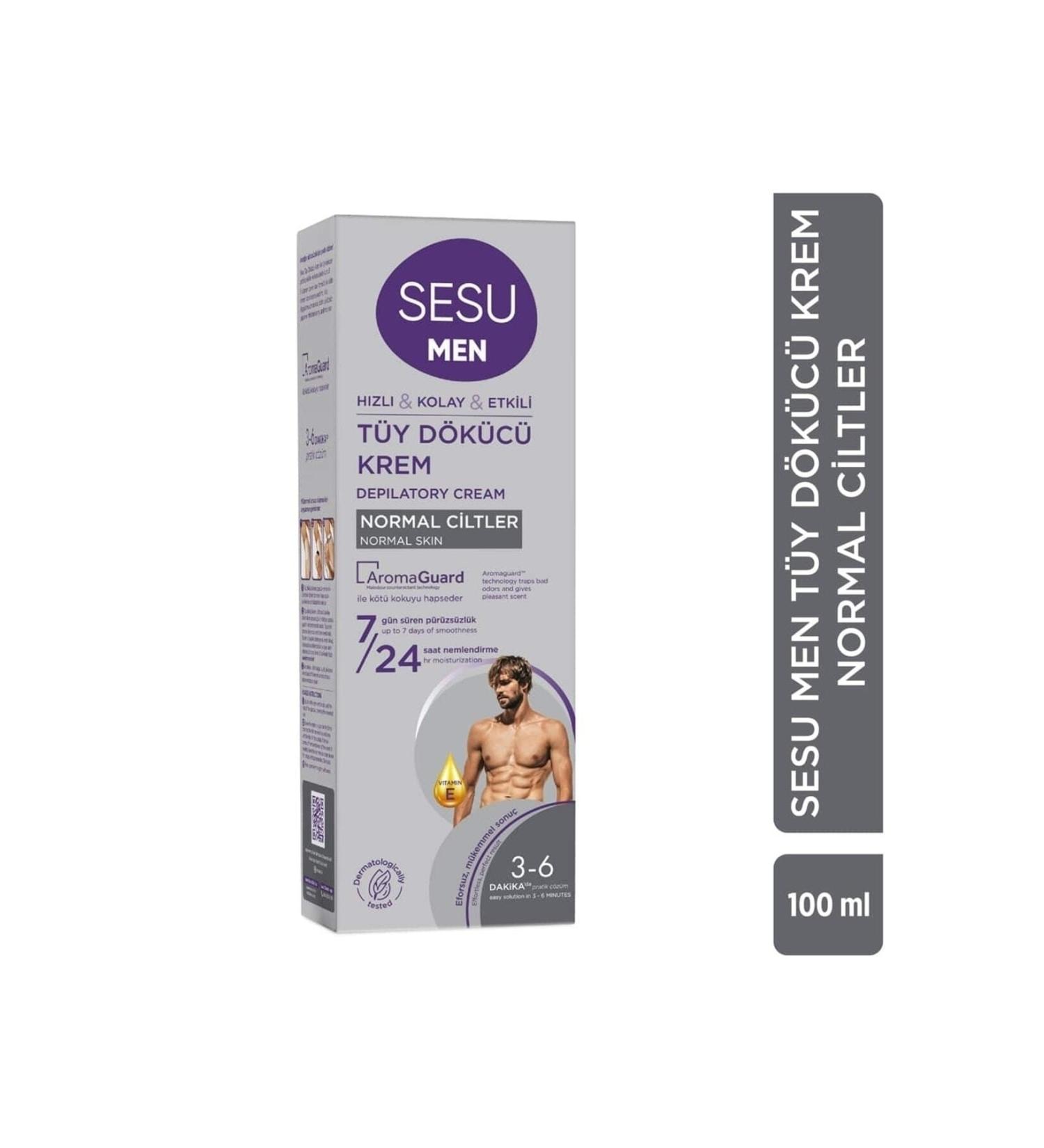 Sesu Hair Removal Cream for Men Normal Skin 100 ml