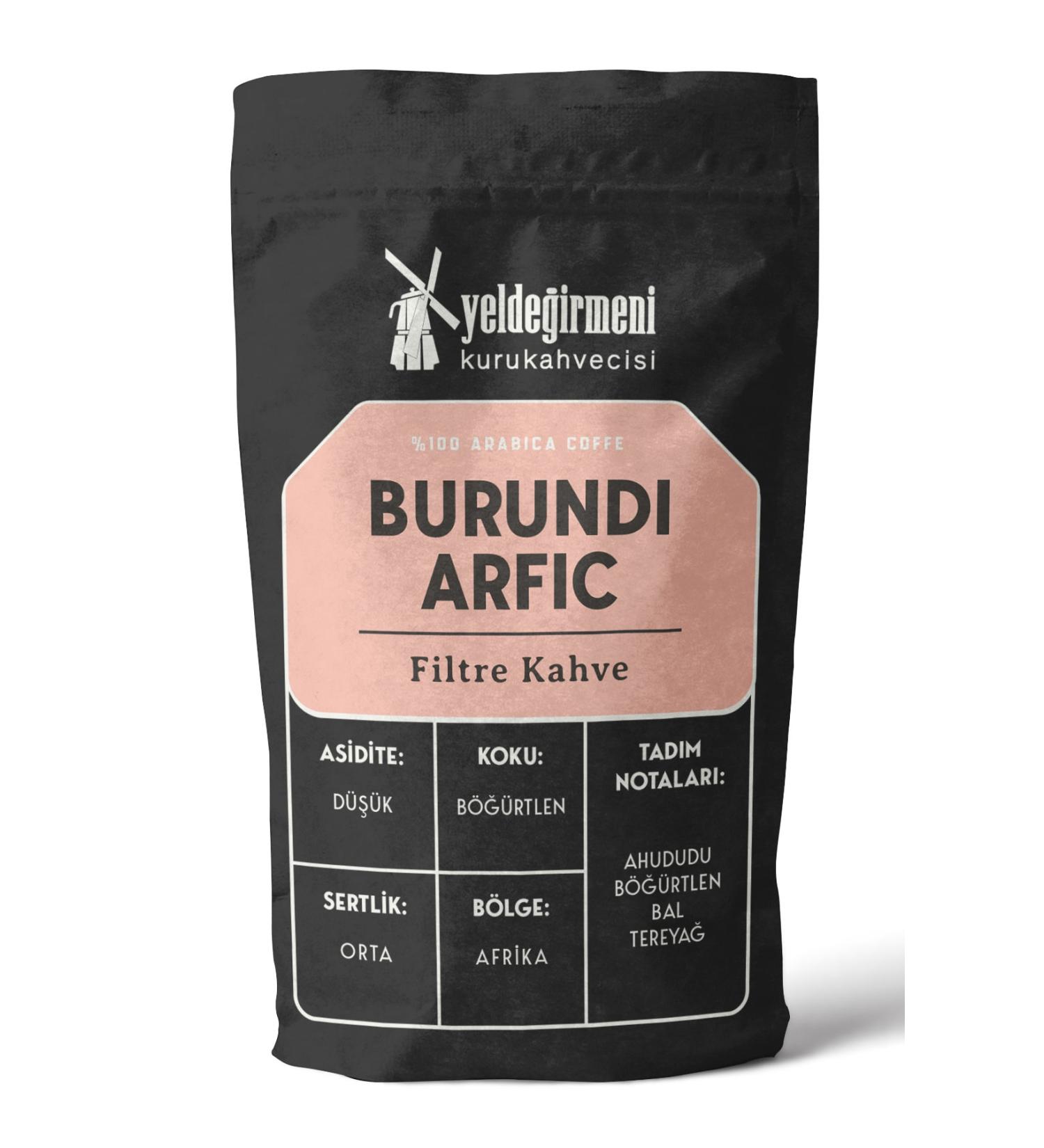 Yelde irmeni Kurukahvecisi Burundi Arfic Filter Coffee 500 gr