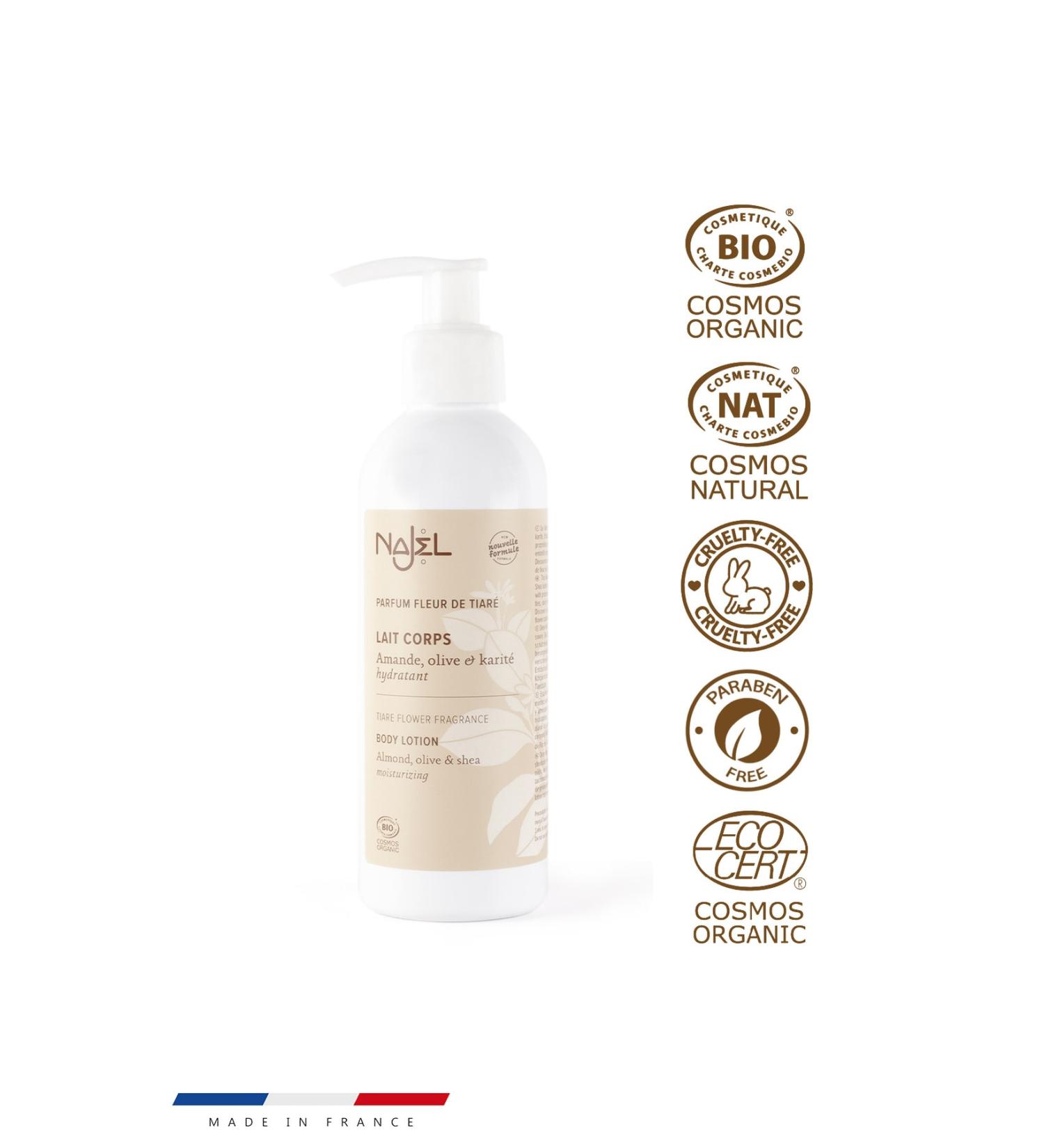 NAJEL Organic Tiare Flower Scented Body Lotion - 200ml