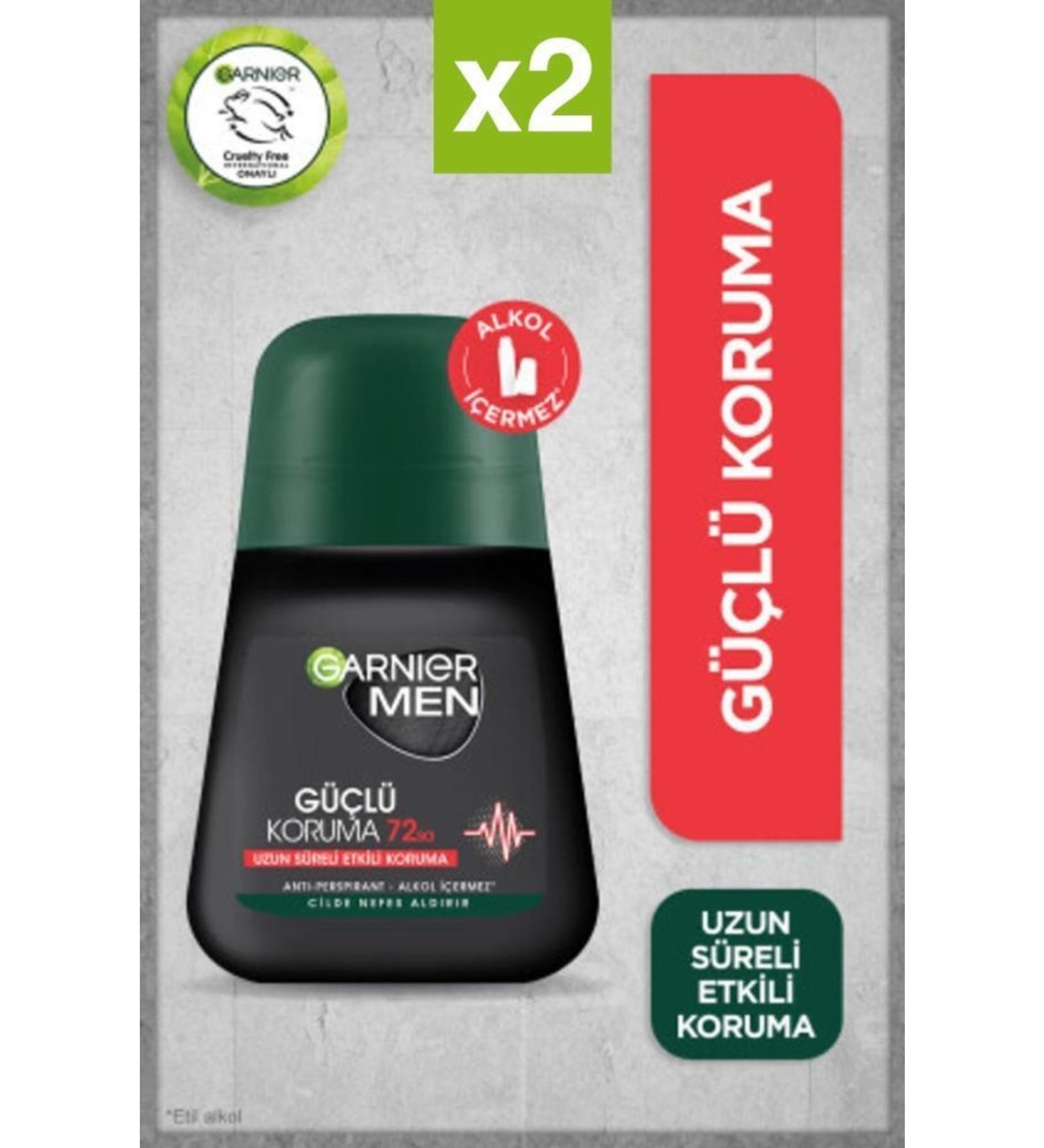 Garnier Men Strong Protection Roll-on 50 Ml X2
