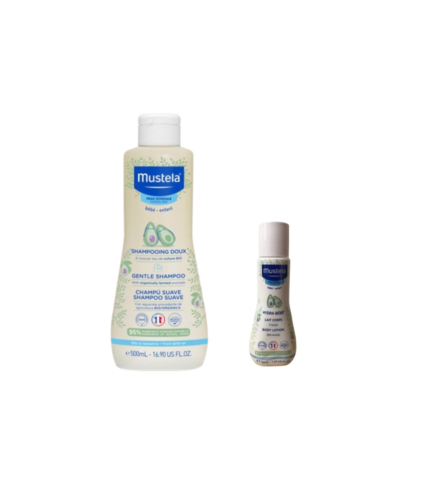 Mustela Gentle Shampoo 500 + Hydra Bebe 50 Ml Set