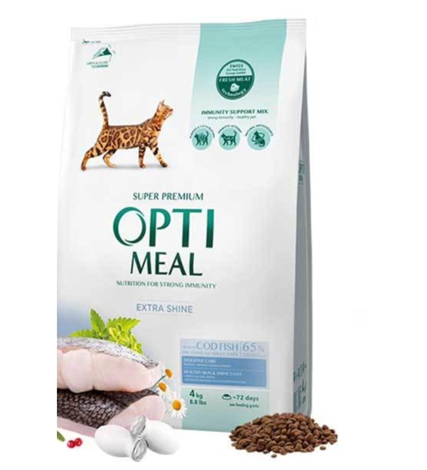 OptiMeal Cod Adult Cat Food 4 kg