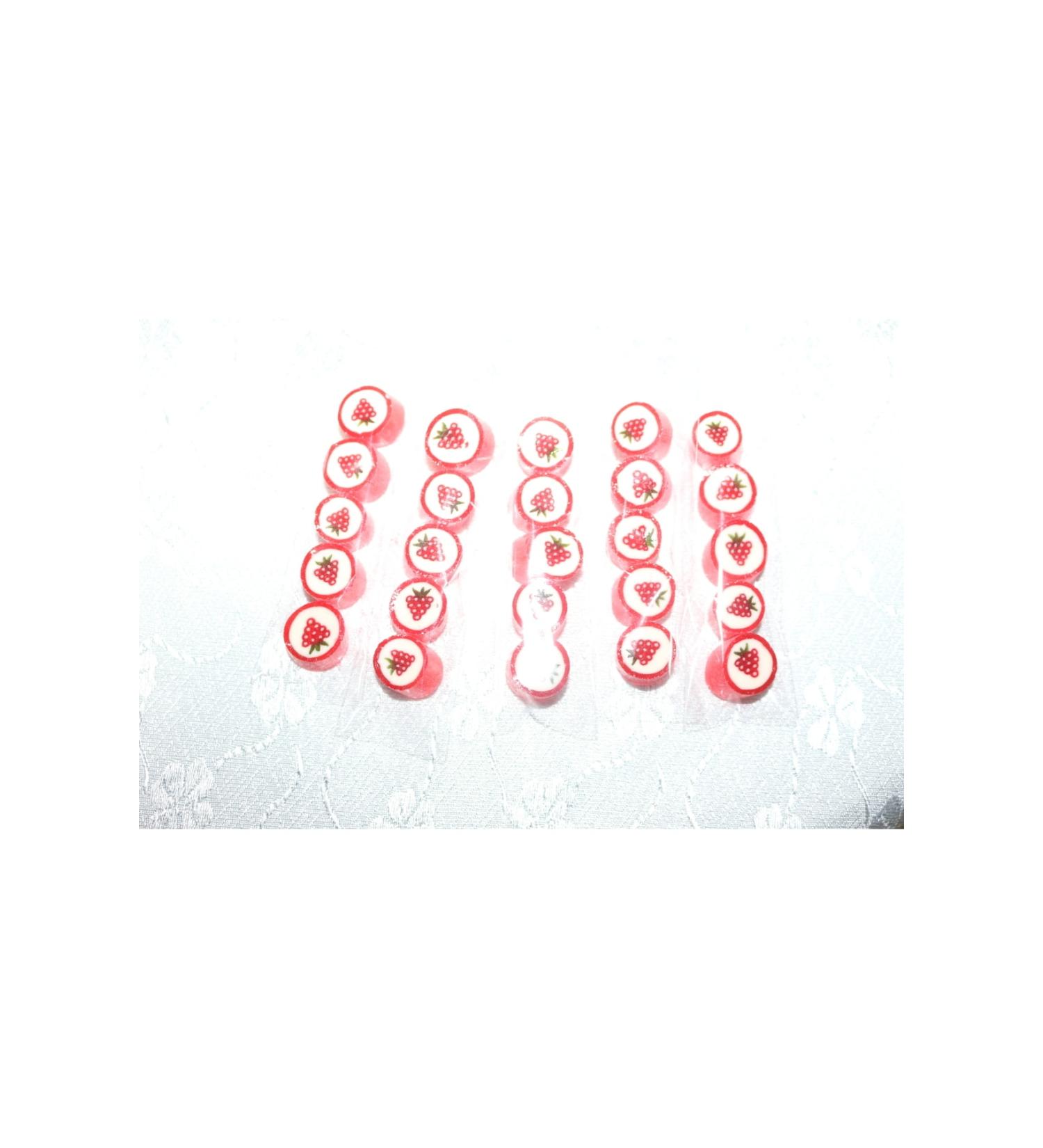 SEKERC YA AR Strawberry Patterned Finger Lolly 24 Pieces