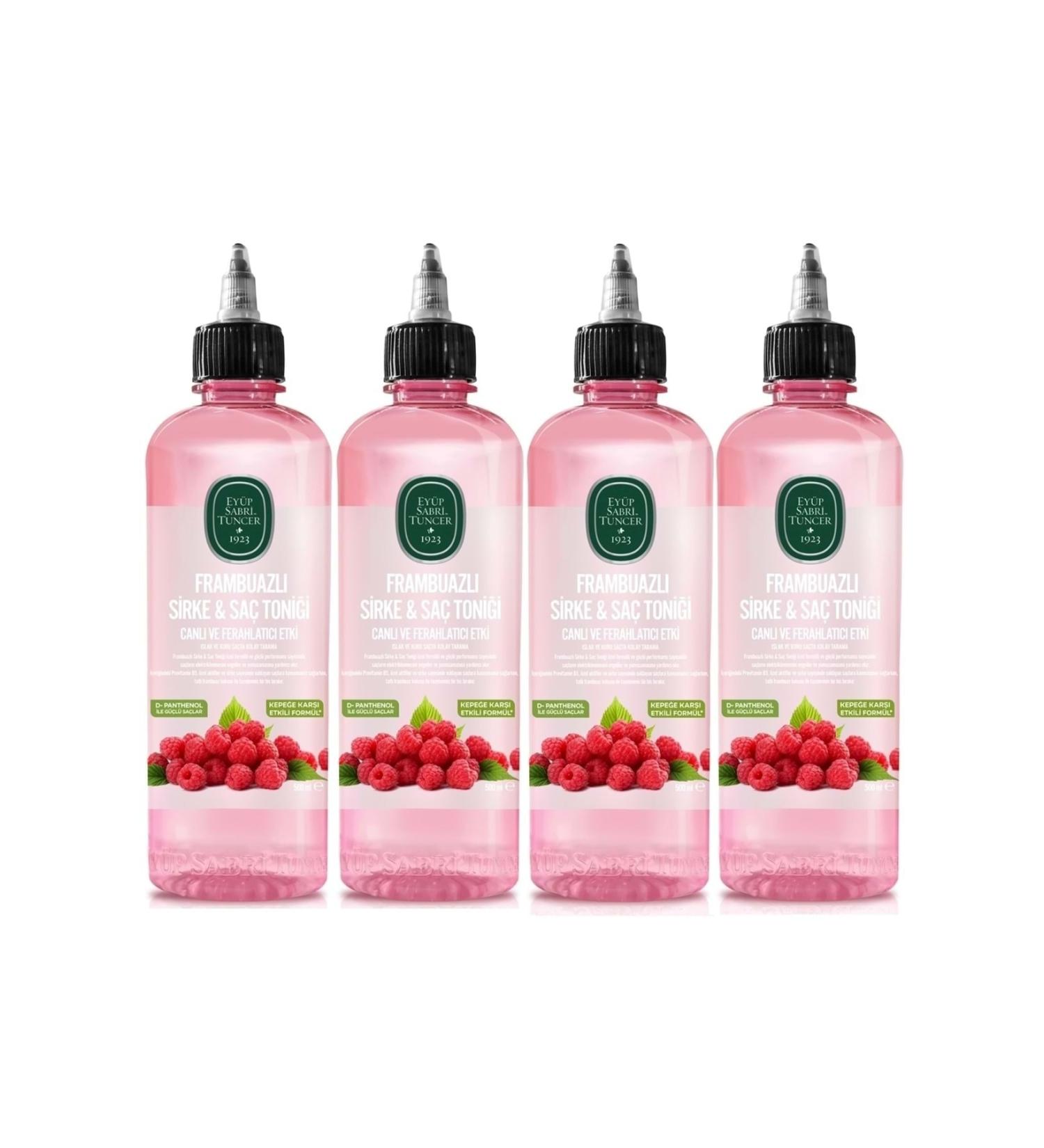 Ey p Sabri Tuncer Hair Tonic 500ml Raspberry Vinegar (Set of 4)