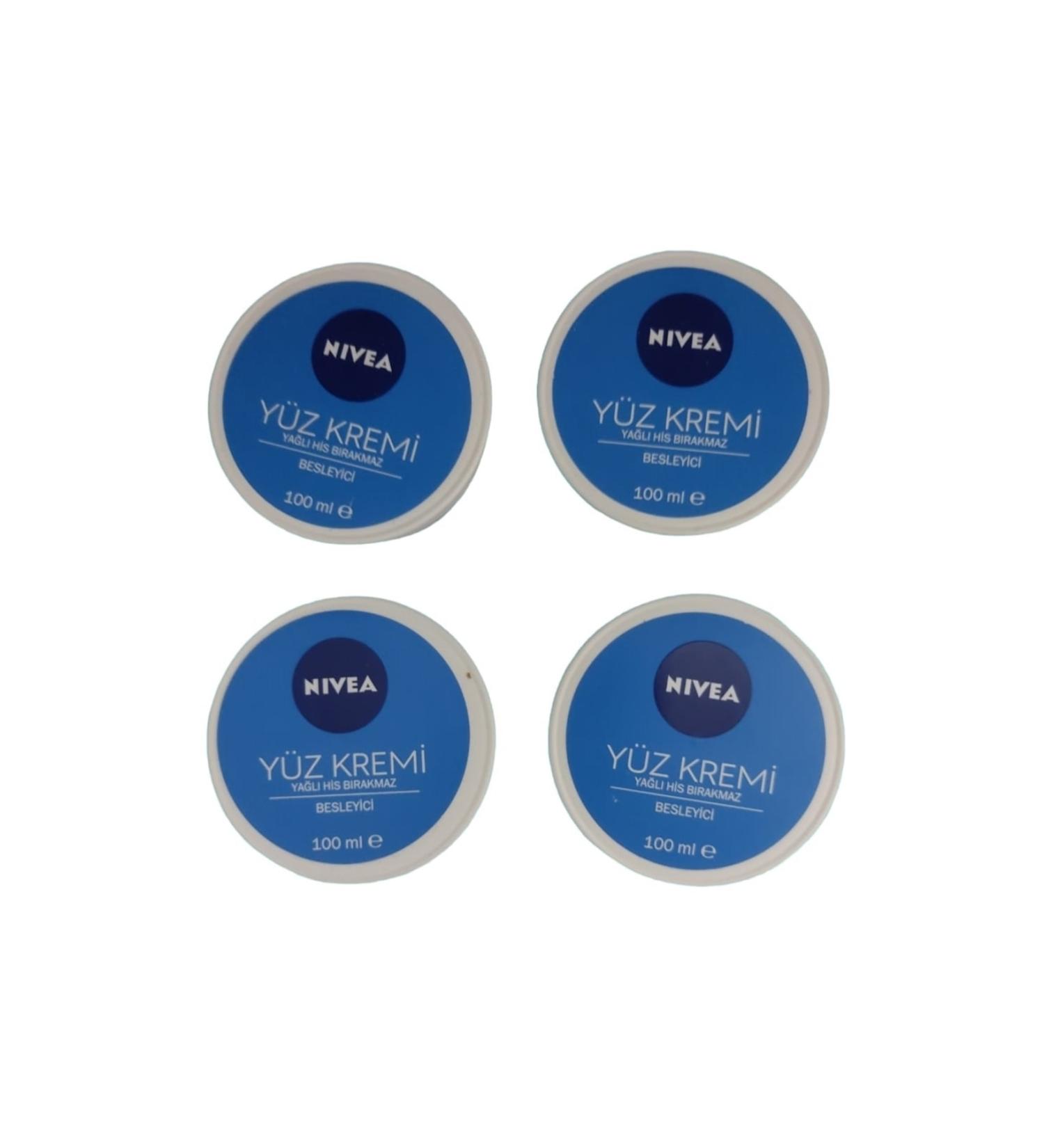NIVEA Nourishing Face Cream Set of 4 Pieces (4*100:400ml)
