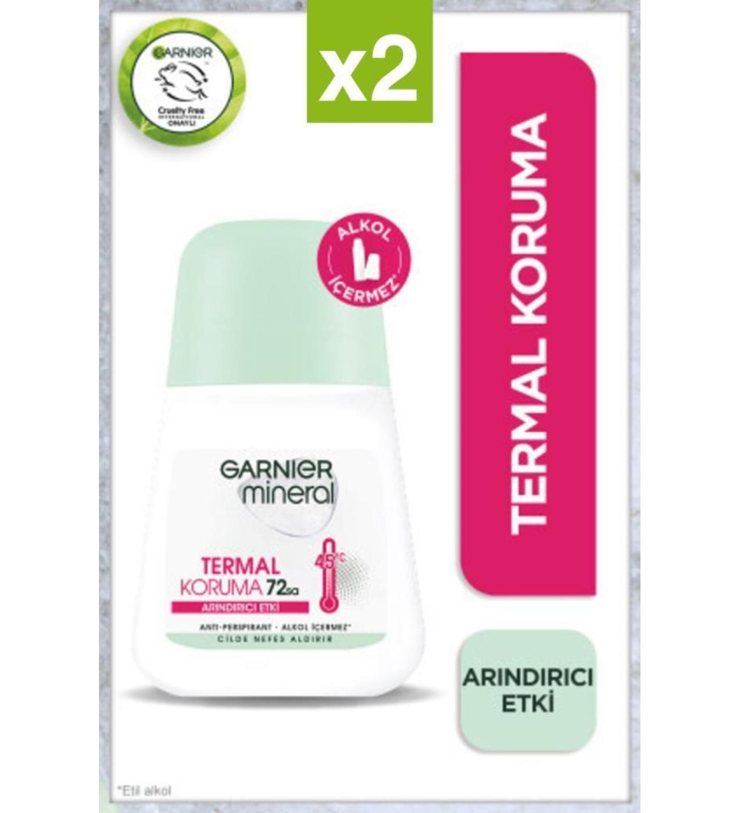 Garnier Mineral Thermal Protection Roll-on 50 Ml X2