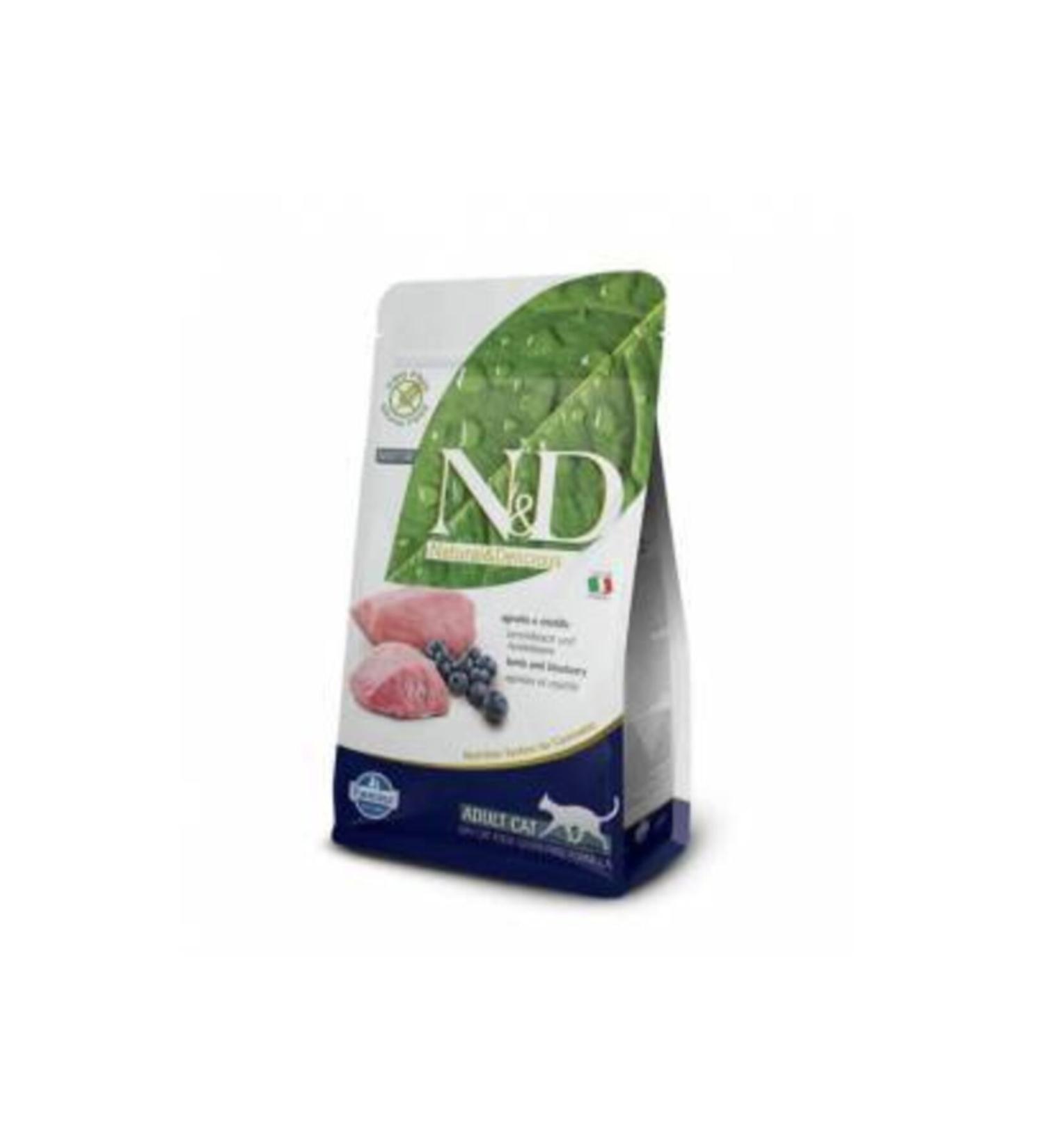N & D Lamb Blueberry Grain Free Adult Cat Food 1.5 Kg