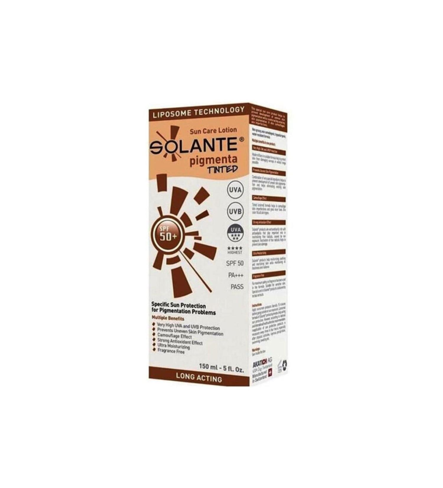 Solante Pigmenta Tinted SPF 50+ Lotion 150 ml