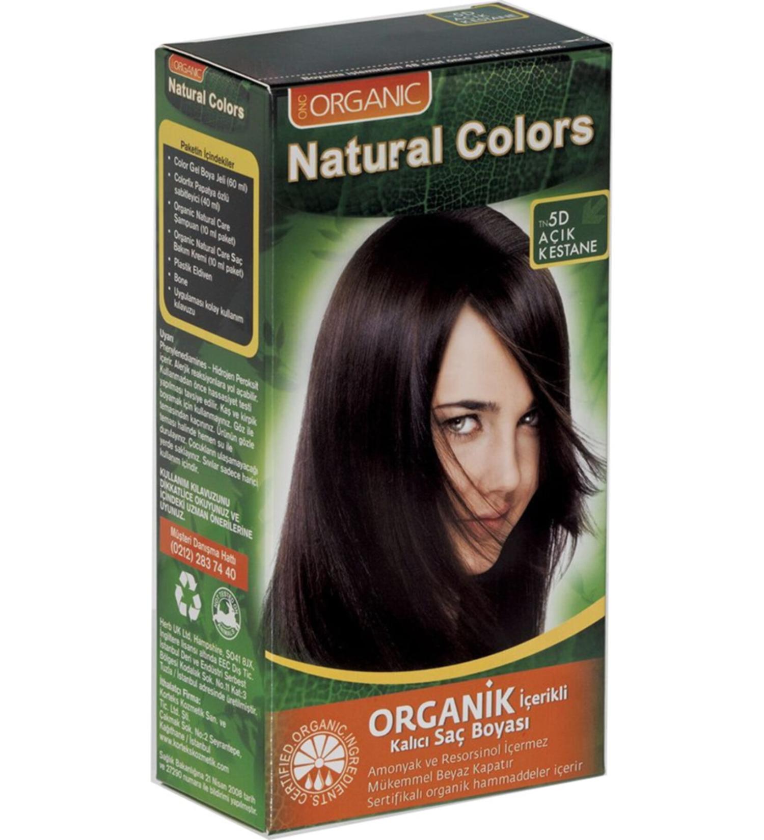 Organic Natural Colors Natural Colors 5d Light Chestnut Organic Hair Dye - Buy Online on GoSupps.com