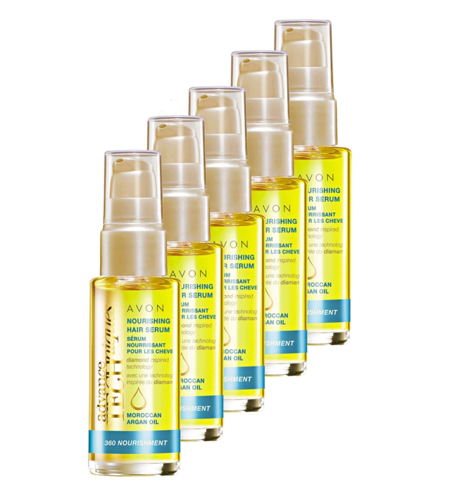 Avon Moroccan Argan Oil Nourishing Hair Serum 30 ml 5-pack