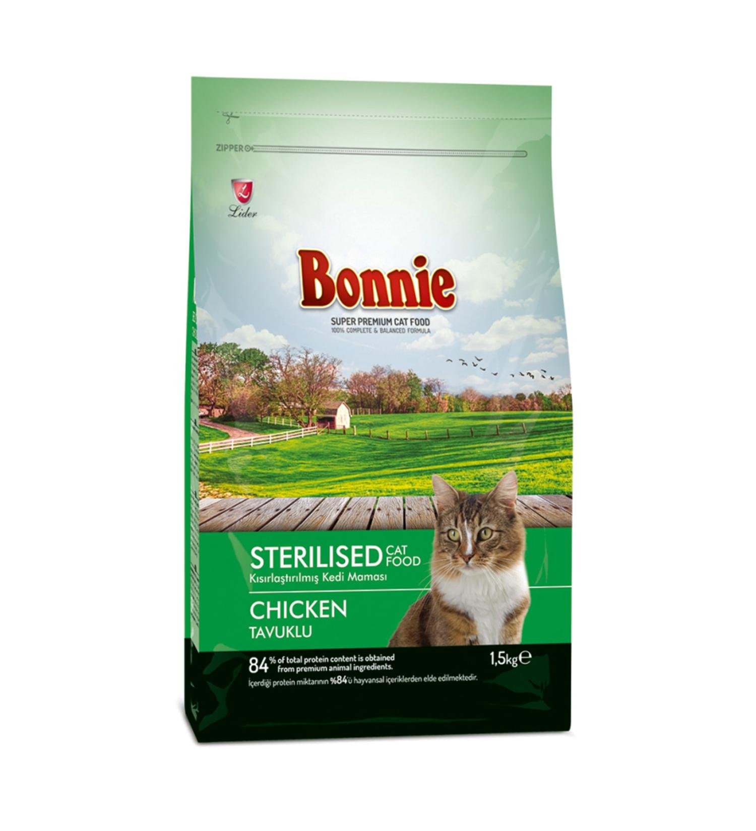 Bonnie Adult Cat Neutered Chicken 1.5 Kg