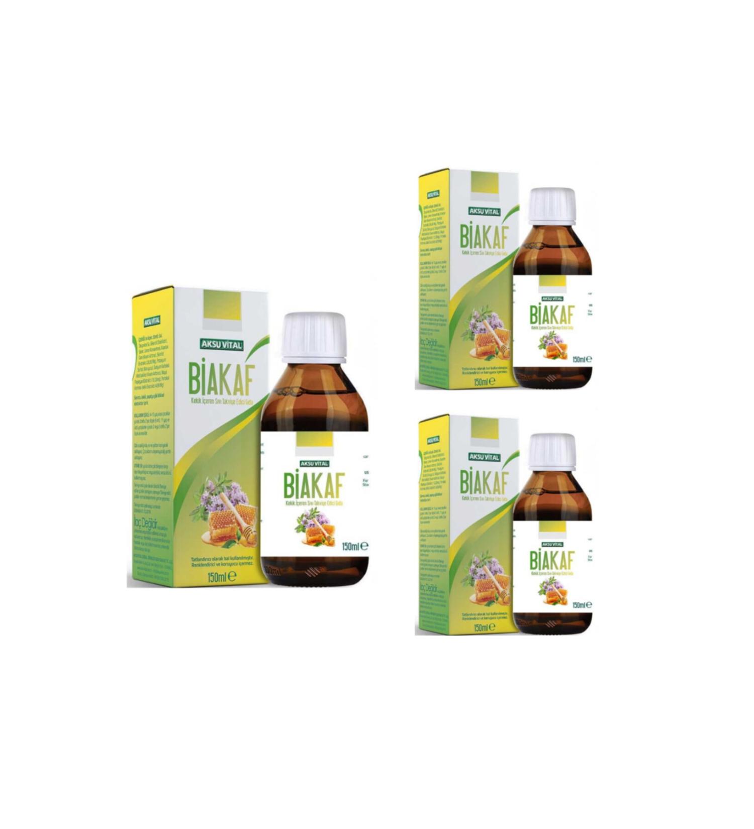 Aksu Vital Aksuvital Biakaff Liquid Food Supplement Containing Thyme X 3 Pieces