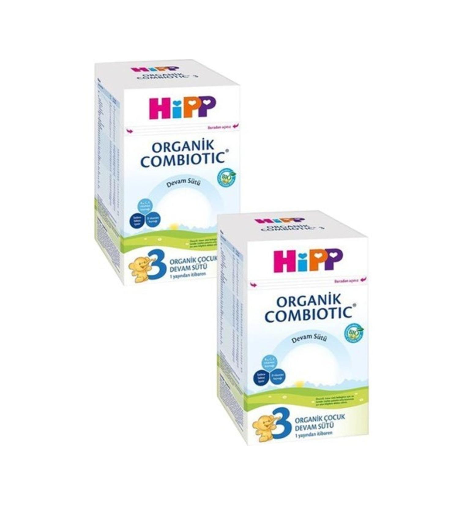 Hipp 3 Organic Combiotic Follow-On Milk 800 Gr X 2 Pieces